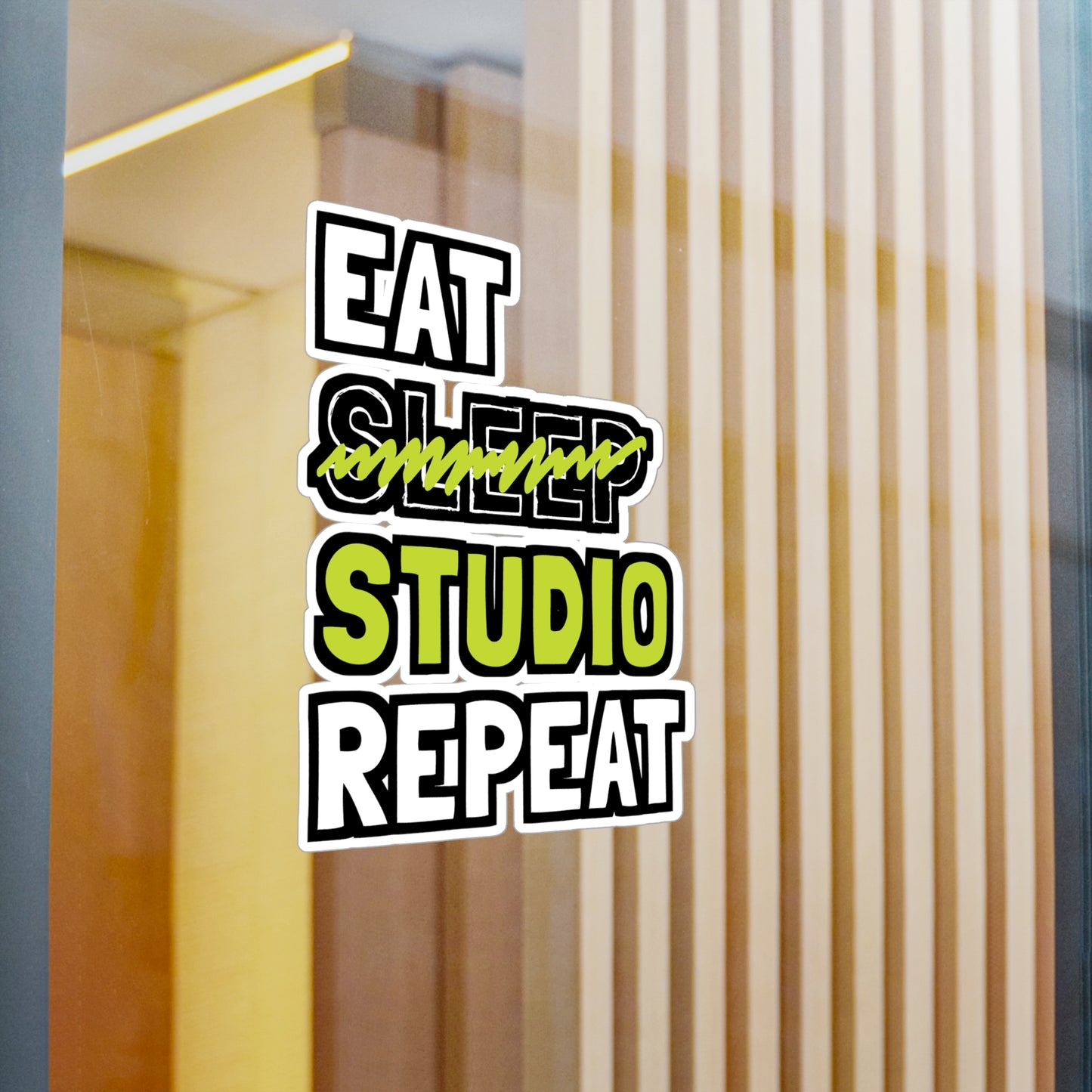 Eat Sleep Studio Repeat - Architecture Sticker for Laptop Sticker. Water Bottle Sticker, Vinyl Studio Decal - Architecture Gift