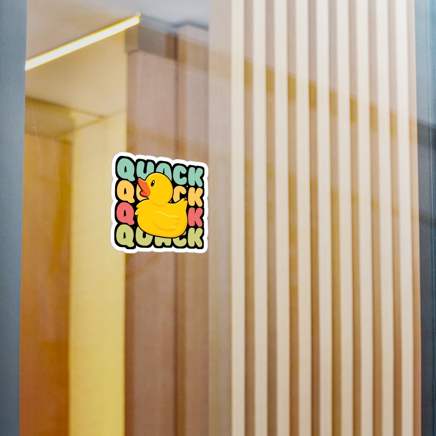 Quack Duck - Quack Sticker for Car Window Laptop Sticker. Water Bottle Sticker, Vinyl Rubber duck Decal, Geeky Sticker - Quack Gift