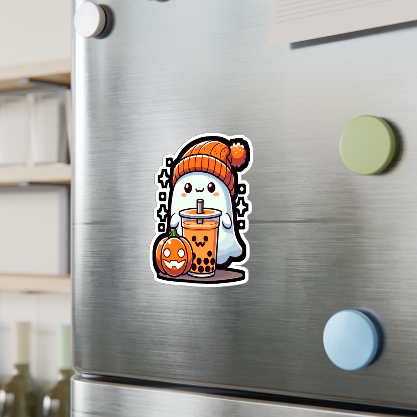 Halloween Costume Ghost Sweets Tee - Halloween Sticker for Laptop Sticker. Water Bottle Sticker, Vinyl Ghost Decal - Halloween Gift