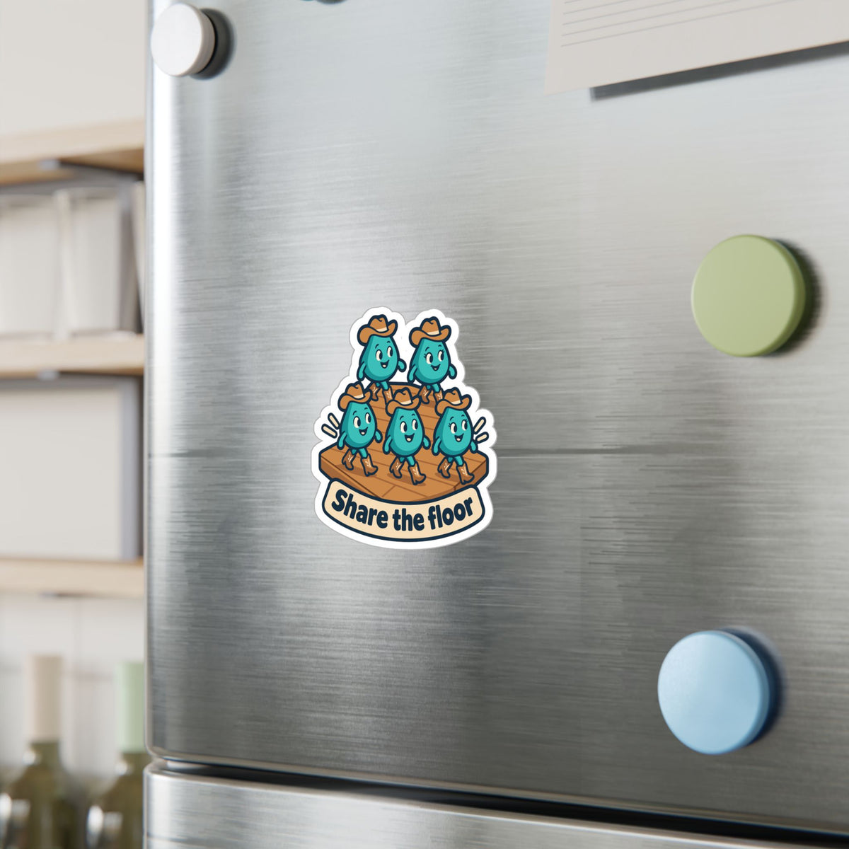 Line Dance Sticker - Share the Floor, Western Decals for Country-Life Dancers, Laptop and Water Bottle