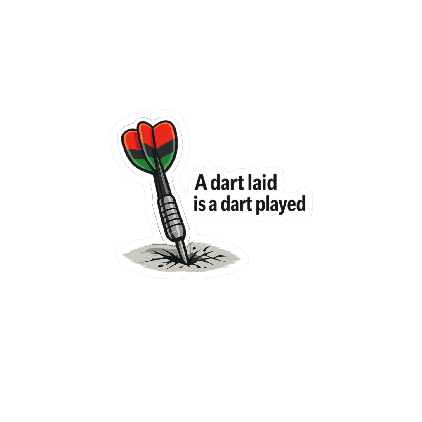 Dart Sticker - Funny Dartboard Drinking Team Arrow Vinyl Waterproof Decals for Laptop Water Bottle