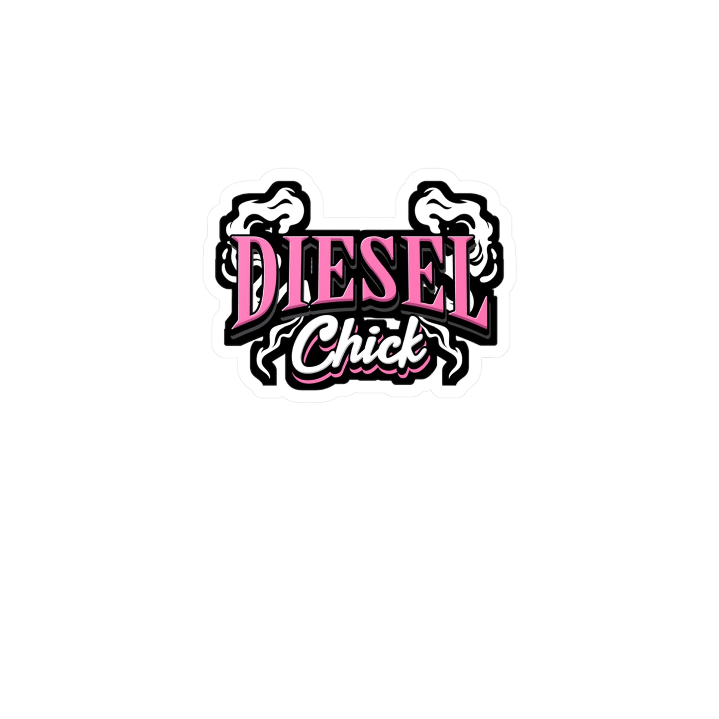 Diesel Chick - Mechanic Sticker for Car Window Laptop Sticker. Water Bottle Sticker, Vinyl Grease Decal, Stock Sticker - Mechanic Gift