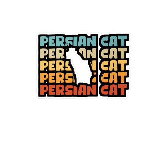 Persian Cat - Kittens Sticker for Car Window Laptop Sticker. Water Bottle Sticker, Vinyl Ruler Decal, Pet Sticker - Kittens Gift