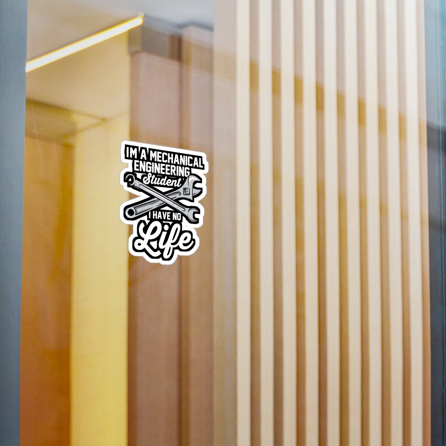 Mechanical Engineering Student - Mechanical-engineer Sticker for Laptop Sticker. Water Bottle Sticker, Vinyl Gaming Decal - Mechanical-engineer Gift