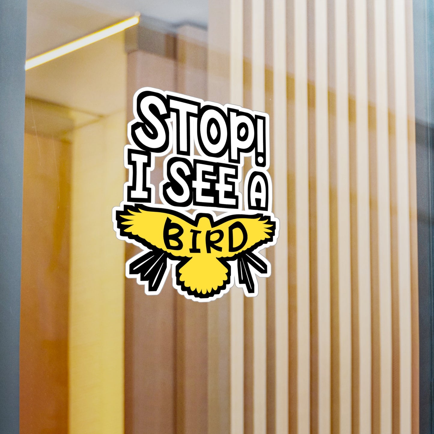 I See A Bird | Birdwatcher Sticker | Binocular Decals | Bird nerd Laptop Sticker | Birdwatcher Gift | Binocular Gift