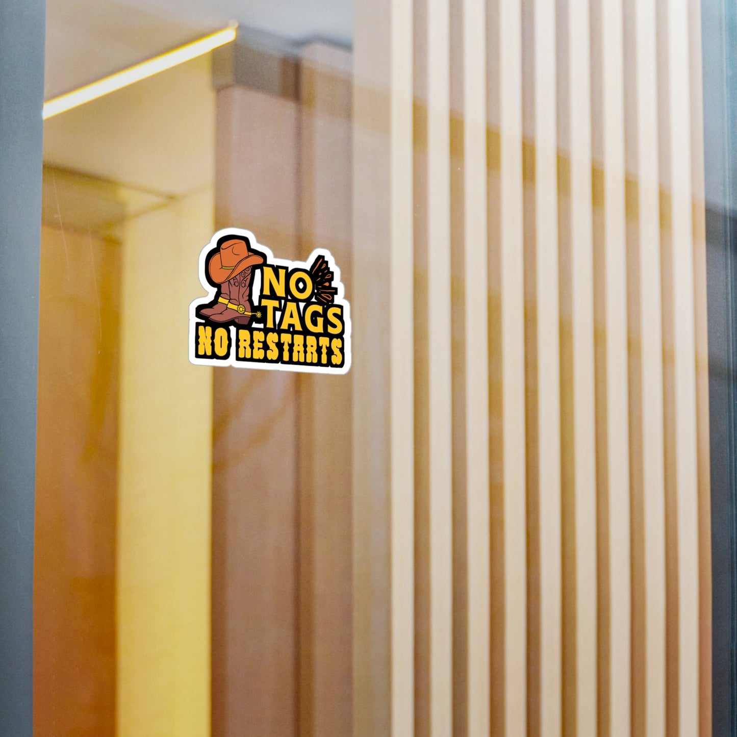 No Tags No Restarts | Line dance Sticker | Dancer Decals |  country-life Laptop Sticker | Line dance Gift | Dancer Gift