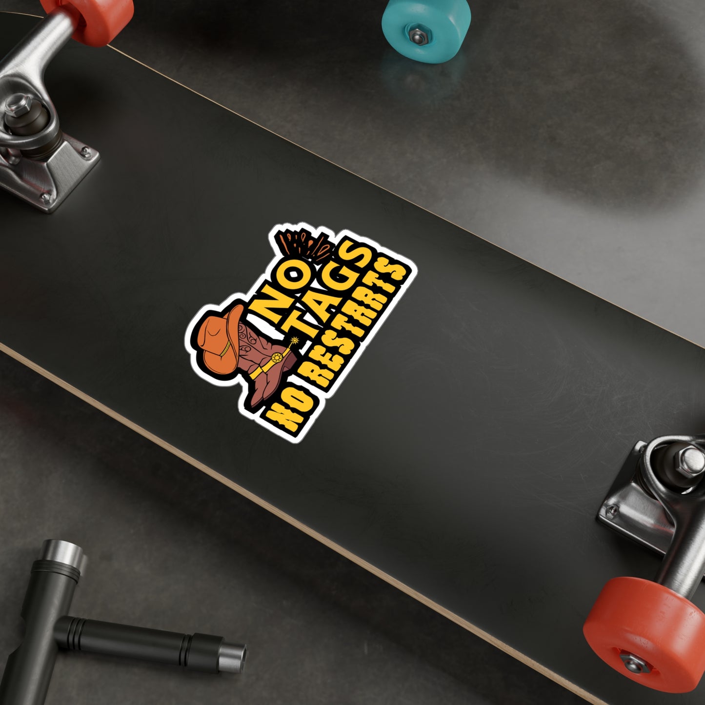 No Tags No Restarts | Line dance Sticker | Dancer Decals |  country-life Laptop Sticker | Line dance Gift | Dancer Gift