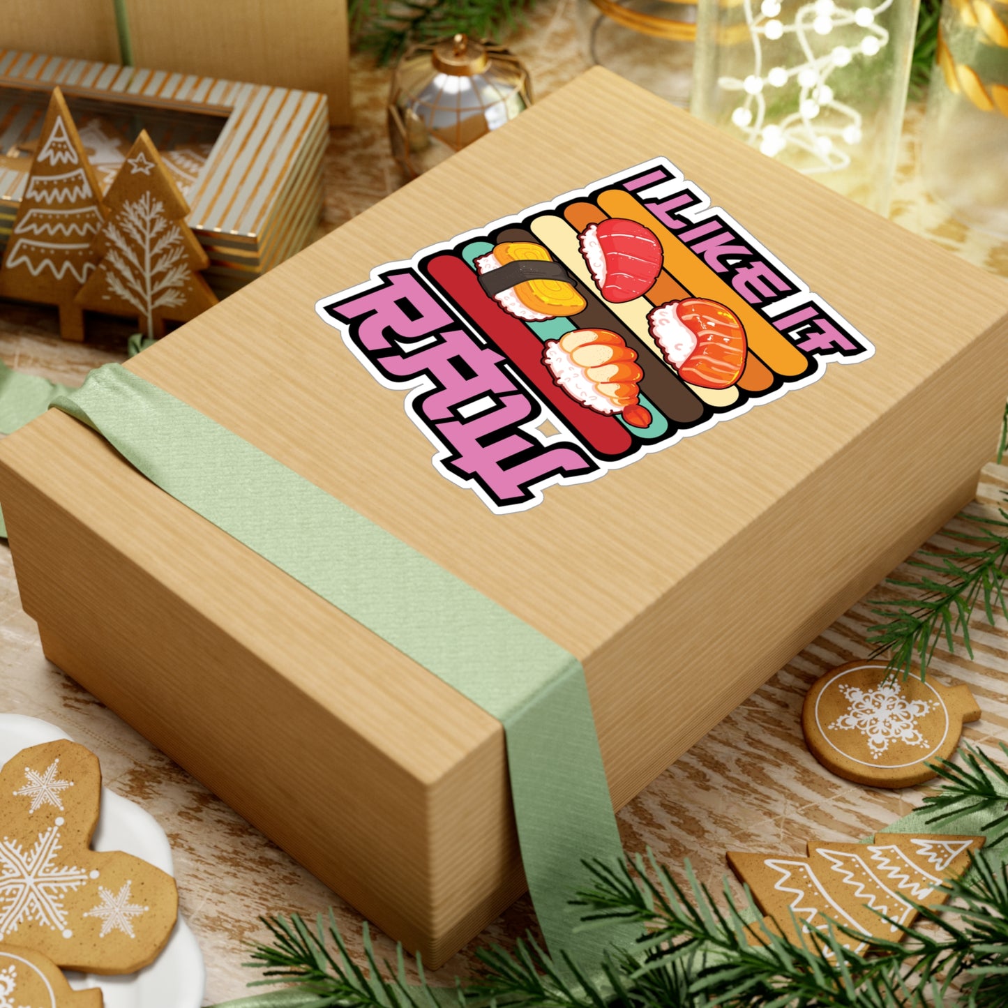 I Like It Raw - Japan Sticker for Car Window Laptop Sticker. Water Bottle Sticker, Vinyl Japanese Decal, Gift idea Sticker - Japan Gift