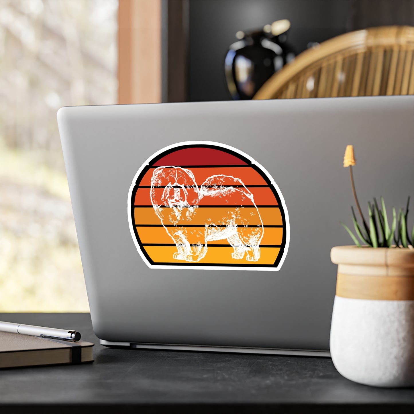 Chow Chow - Chow chow Sticker for Car, Wall, Laptop, Window, Truck Chow chow Gift Vinyl Dog Decal Sticker