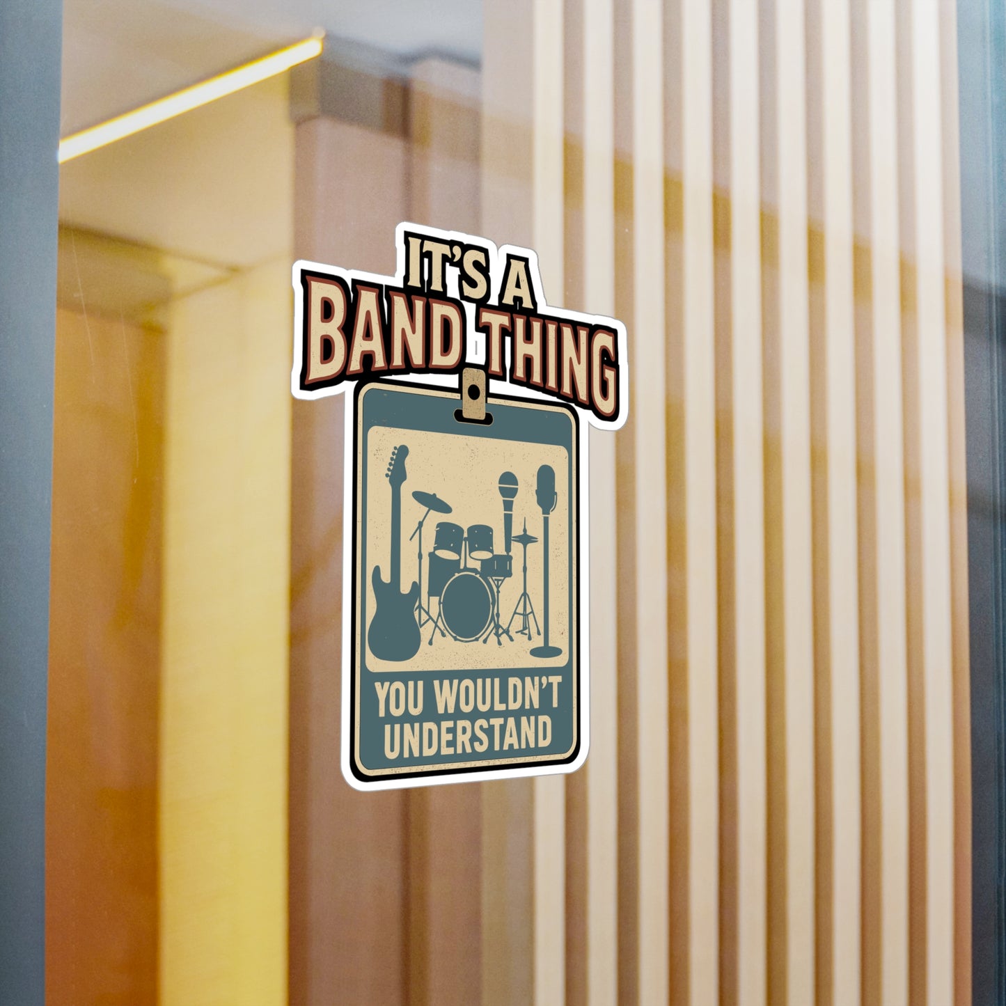 It's A Band Thing - Band Sticker for Laptop, Water Bottle, Music Lovers, Musicians Gift, Cool Band Decal