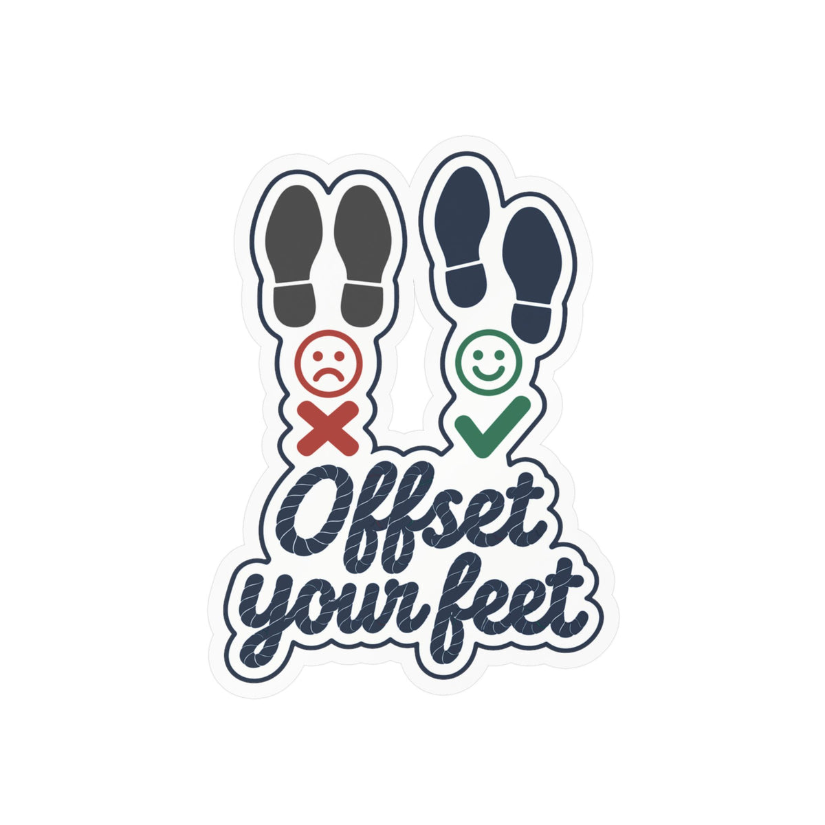 Line Dance Sticker – Offset Your Feet Design for Country-Life Fans, Western Dancer Decals for Laptop or Water Bottle