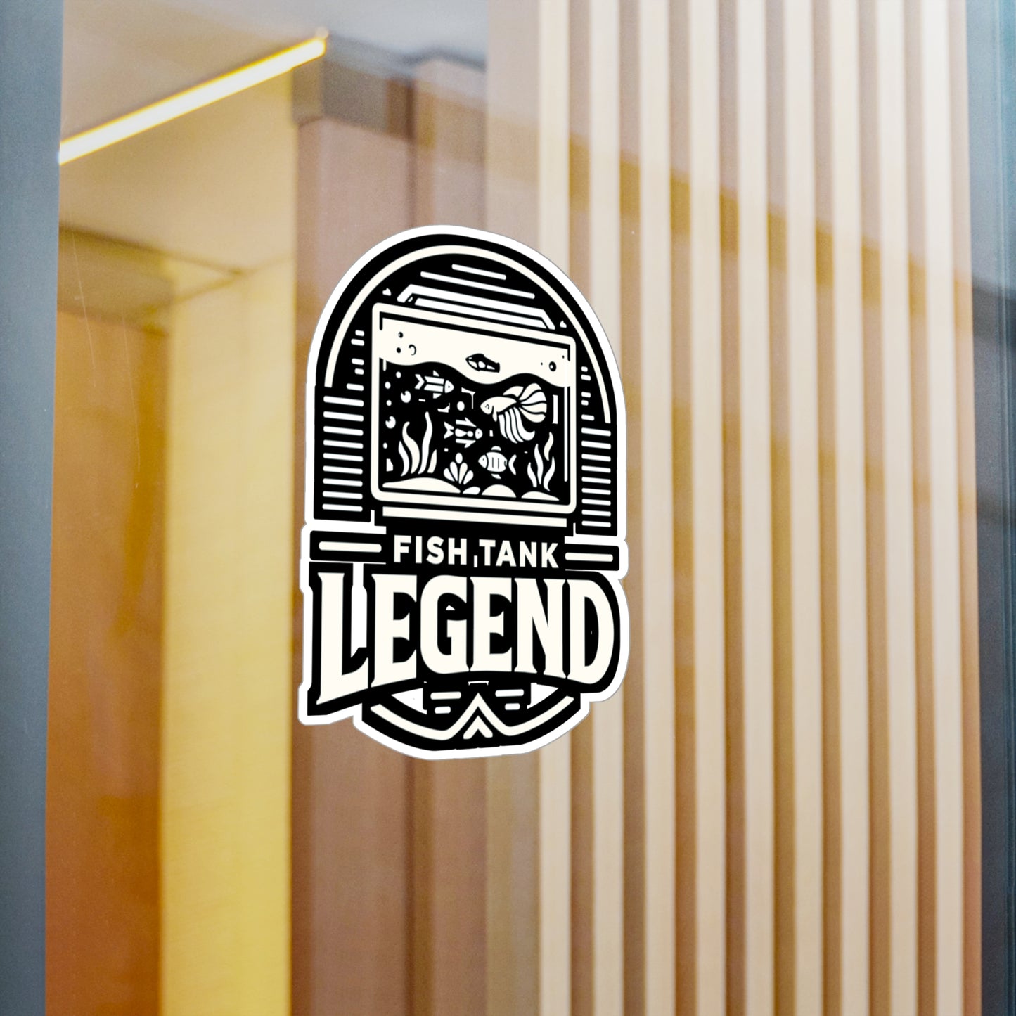 Fish Tank Legend - Aquarist Sticker for Laptop Sticker. Water Bottle Sticker, Vinyl Aquarium Decal - Aquarist Gift