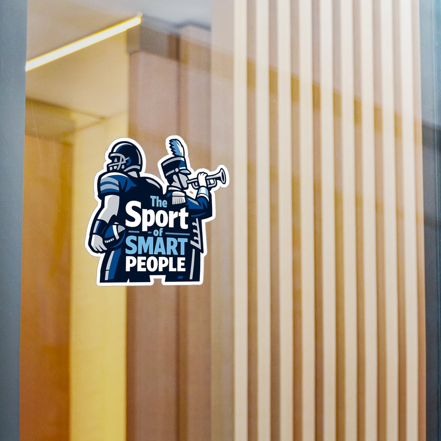 Marching Band Sticker "The Sport of Smart People" Vinyl Waterproof decals for Laptop Water Bottle Drummer Band Director Mellophone