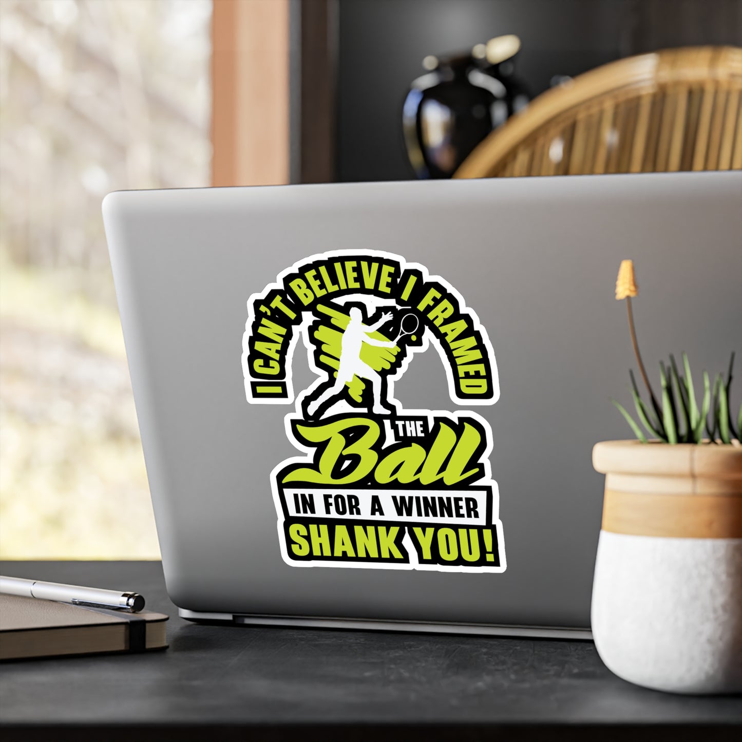 I Framed The Ball - Padel Sticker for Laptop Sticker. Water Bottle Sticker, Vinyl Padel court Decal - Padel Gift