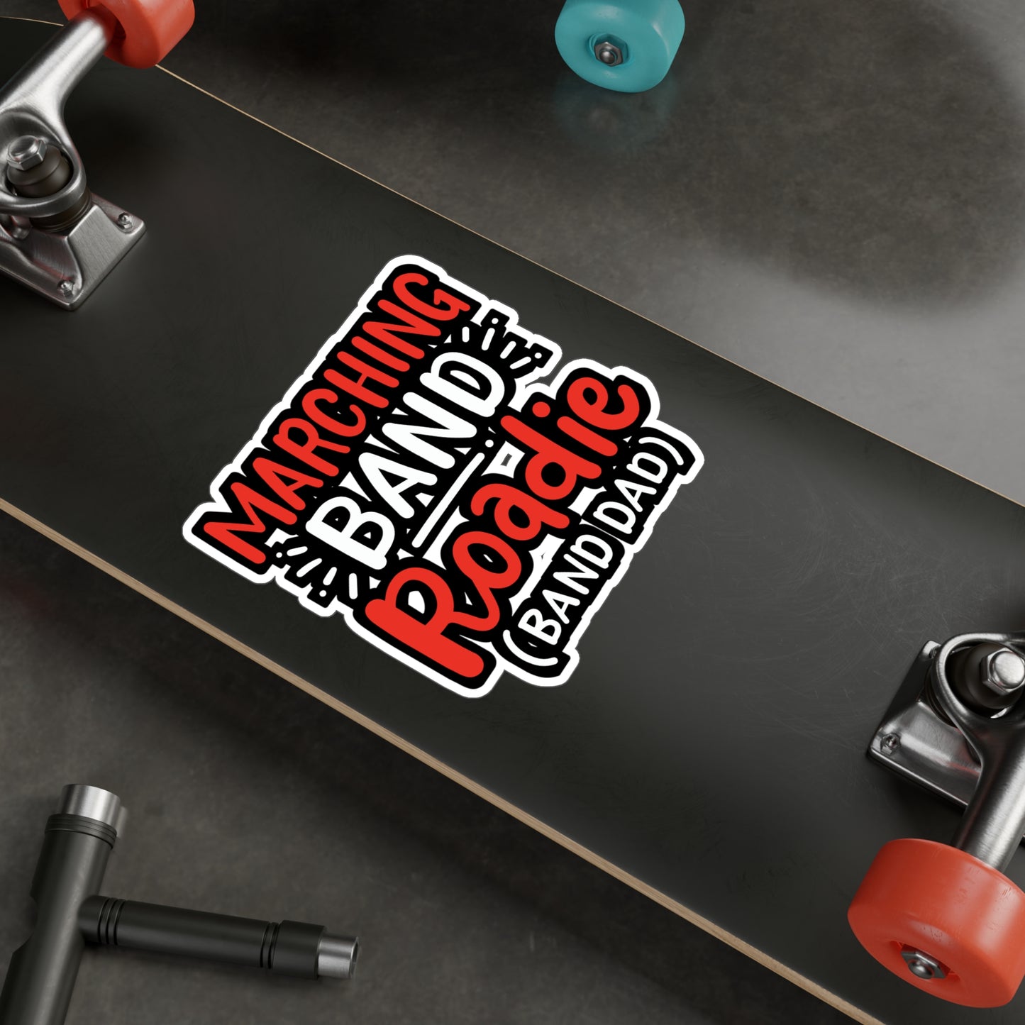 Marching Band Roadie - Marching-band Sticker for Window Laptop Sticker. Water Bottle Sticker, Vinyl Percussion Decal - Marching-band Gift