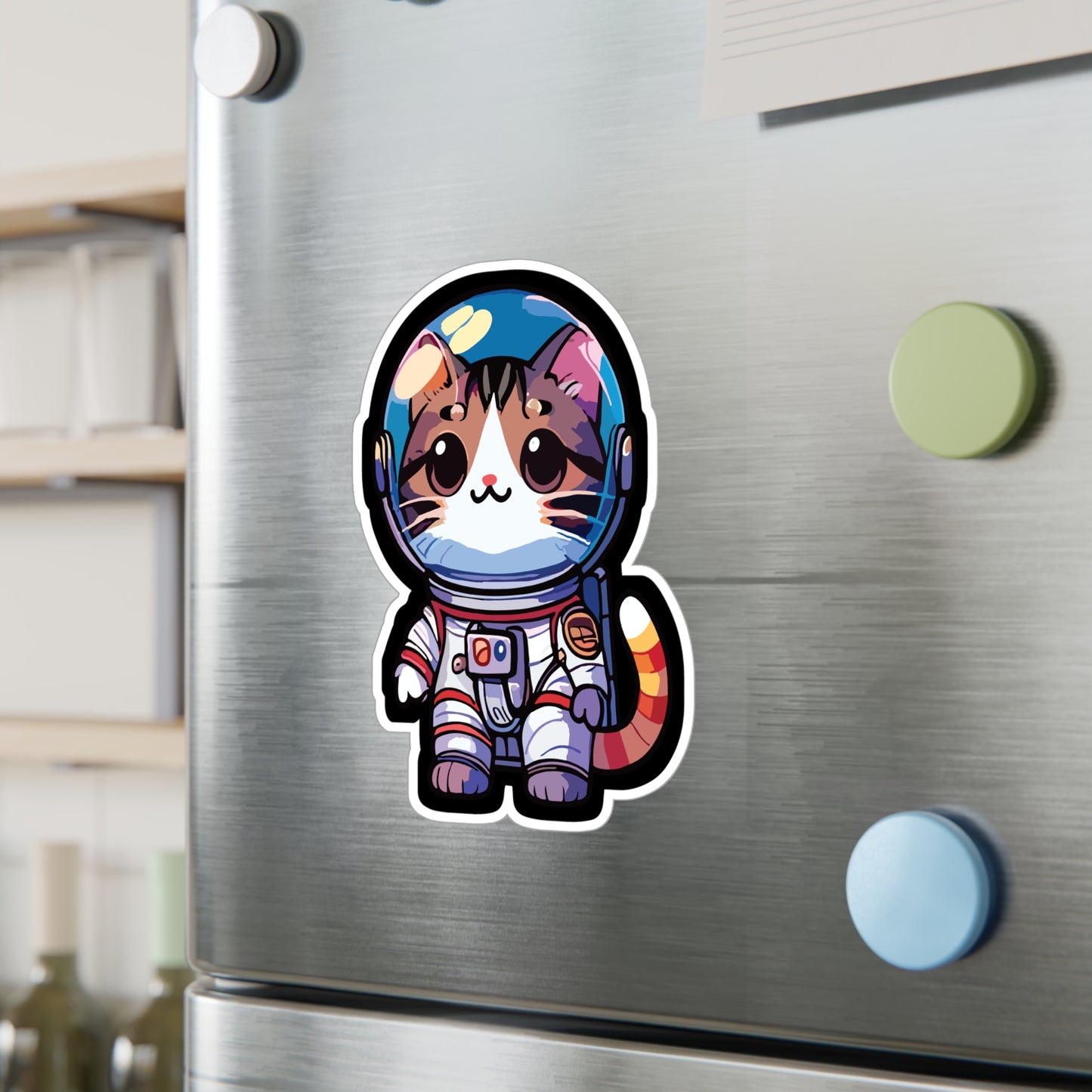 Astronaut Cat - Space Sticker for Car Window Laptop Sticker. Water Bottle Sticker, Vinyl Astronaut Decal, Cadet Sticker - Space Gift