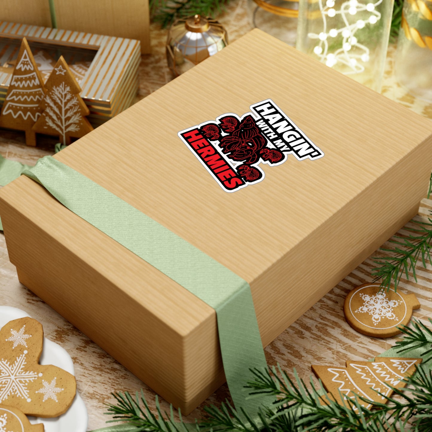 Hangin' With My Hermies - Hermit Sticker for Laptop Sticker. Water Bottle Sticker, Vinyl Hermies Decal - Hermit Gift