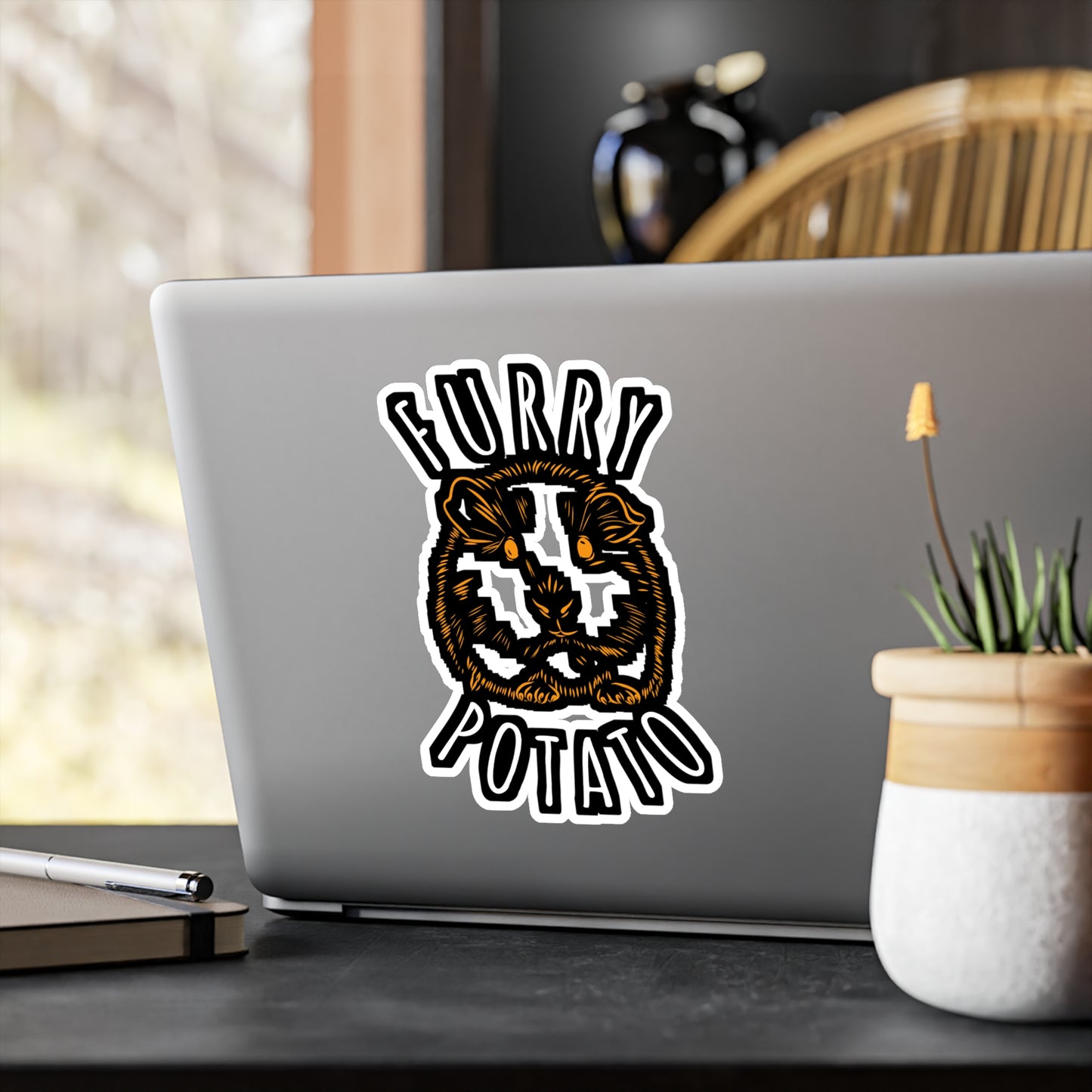 Furry Potato | Guinea Sticker | Guinea pig Decals | Furry Laptop Sticker | Guinea Gift | Guinea pig Gift