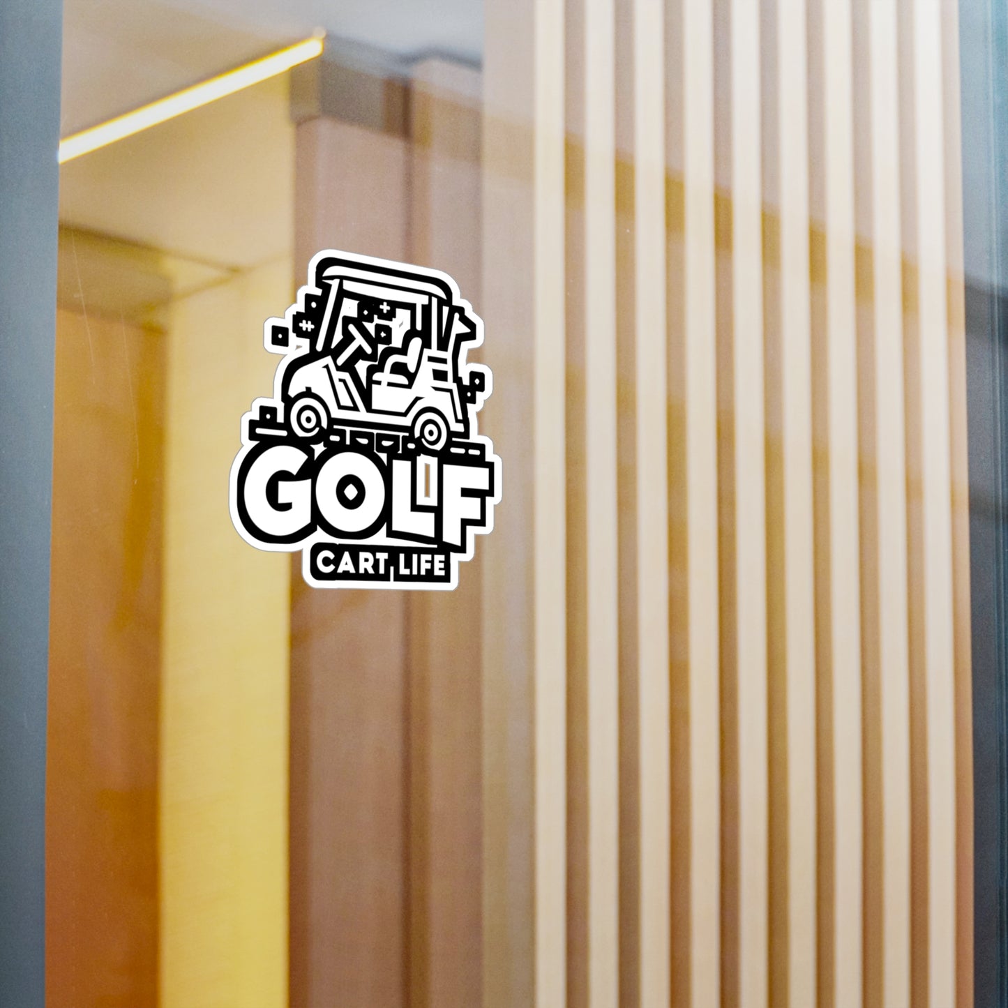 Golf Cart Life - Golf Sticker for Car Window Wall Laptop Sticker. Water Bottle Sticker, Vinyl Golfer Decal, Hole Sticker - Golf Gift