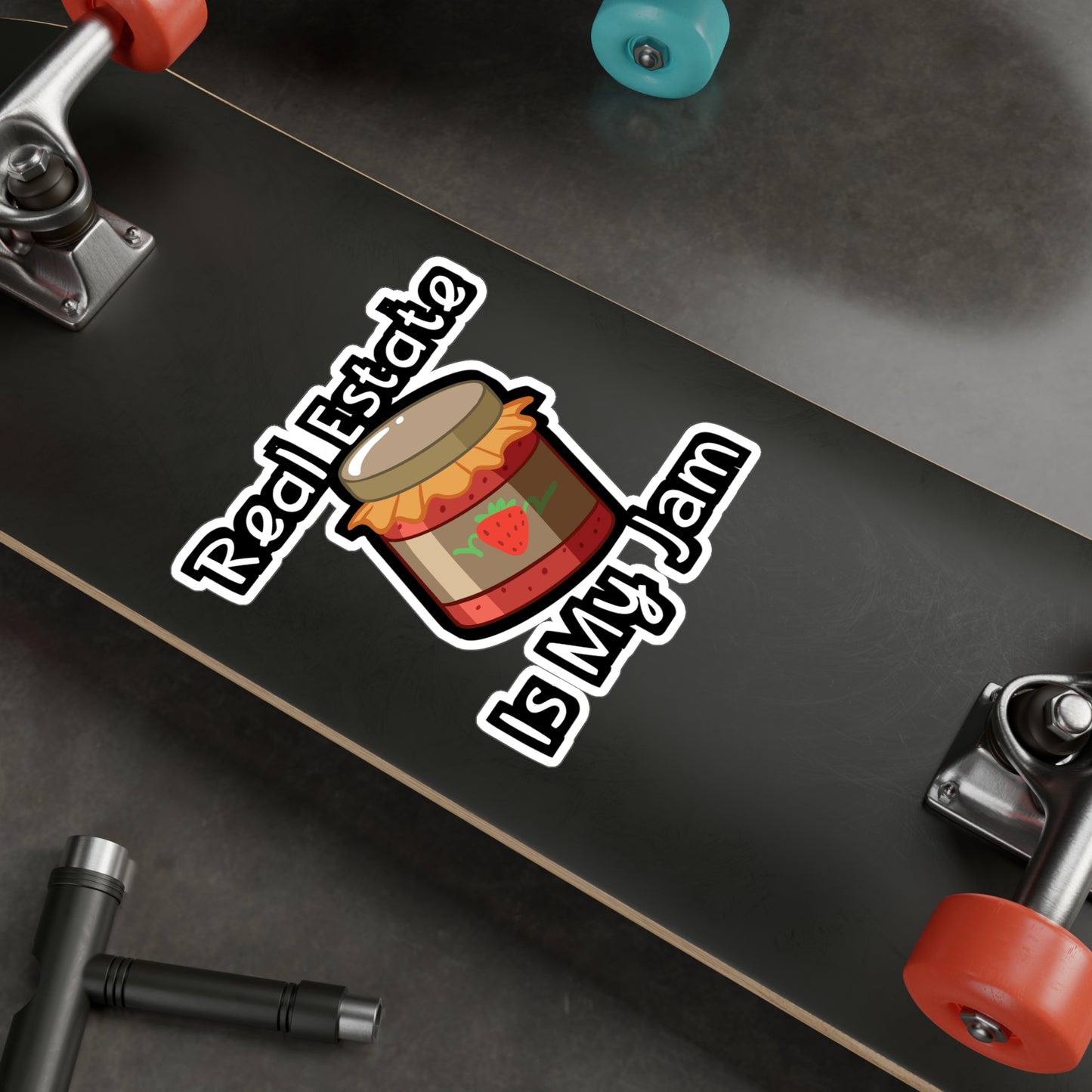 Real Estate Is My Jam - Realtor Sticker for Wall, Laptop, Window, Truck, Car Realtor Gift Vinyl Real estate Decal Sticker