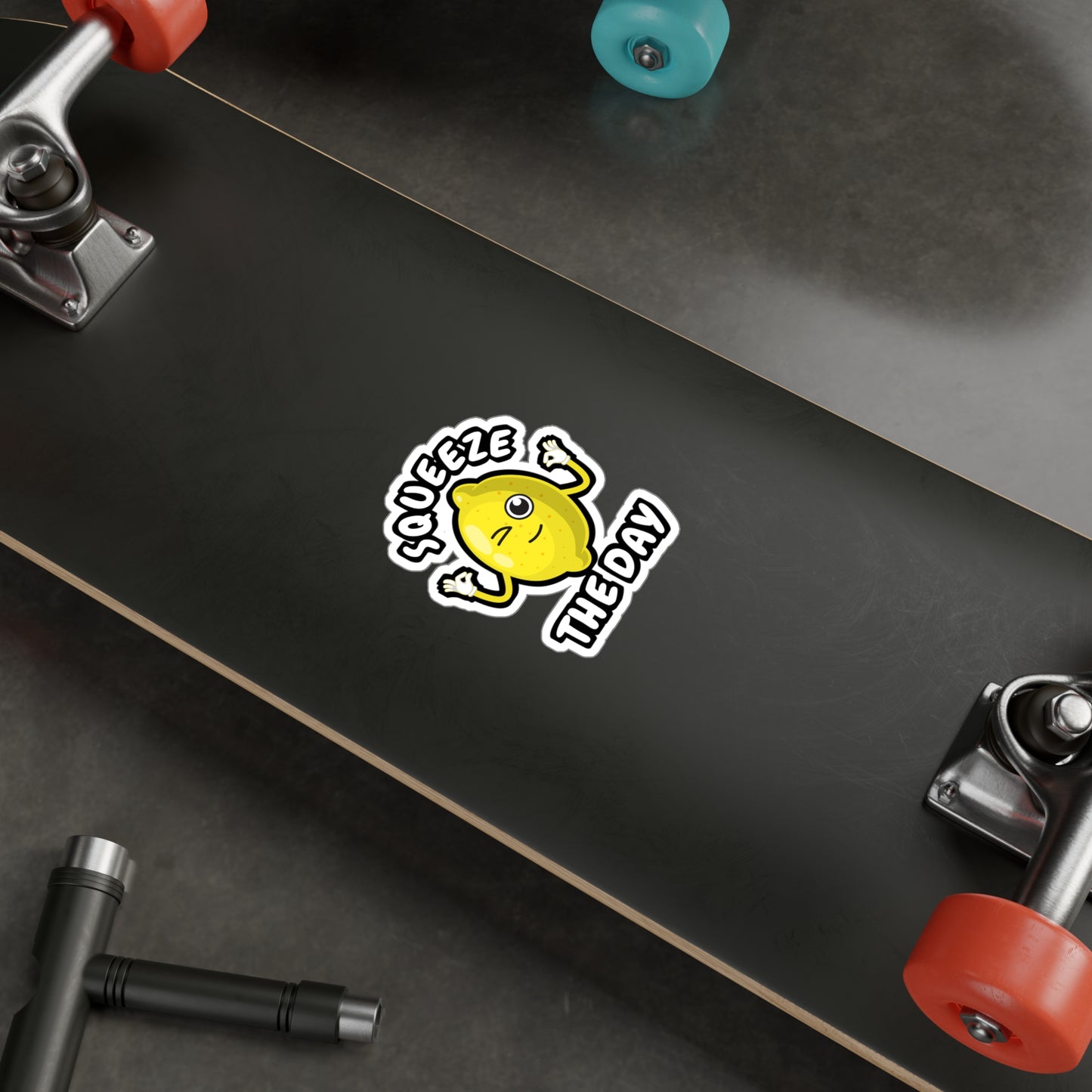 Squeeze The Day | Lemonade Sticker | Lemon Decals | Squeazy Laptop Sticker | Lemonade Gift | Lemon Gift