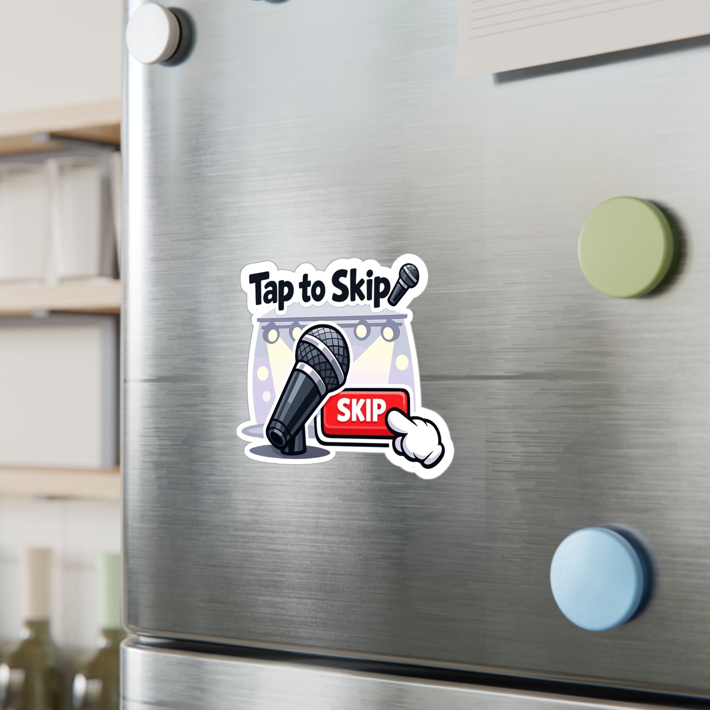 Karaoke Sticker Tip to Skip Funny Music Beer Booze Decals Waterproof Vinyl for Laptop Water Bottle