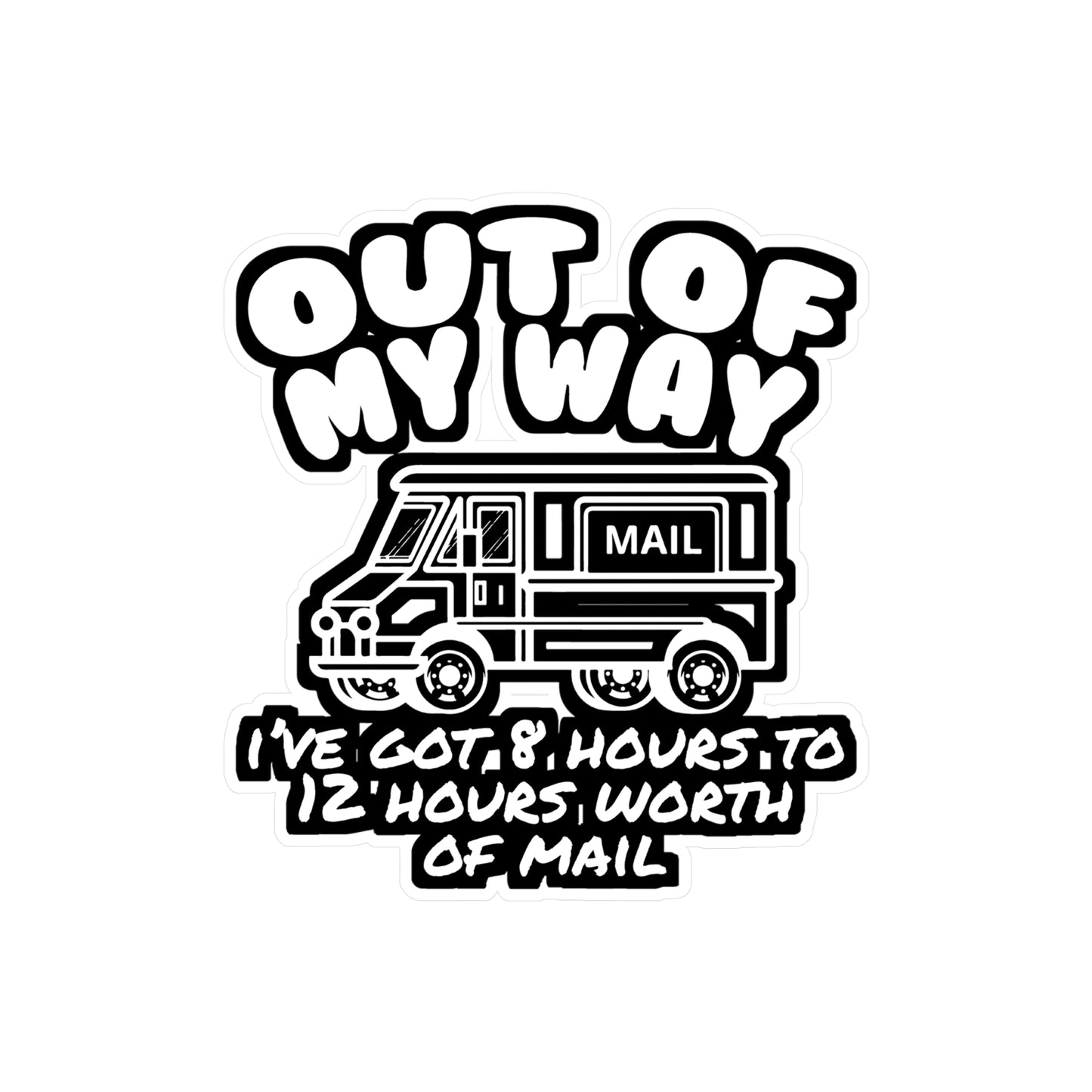 Postman Letterbox Postalworker - Postman Sticker for Laptop Sticker. Water Bottle Sticker, Vinyl Worker Decal - Postman Gift