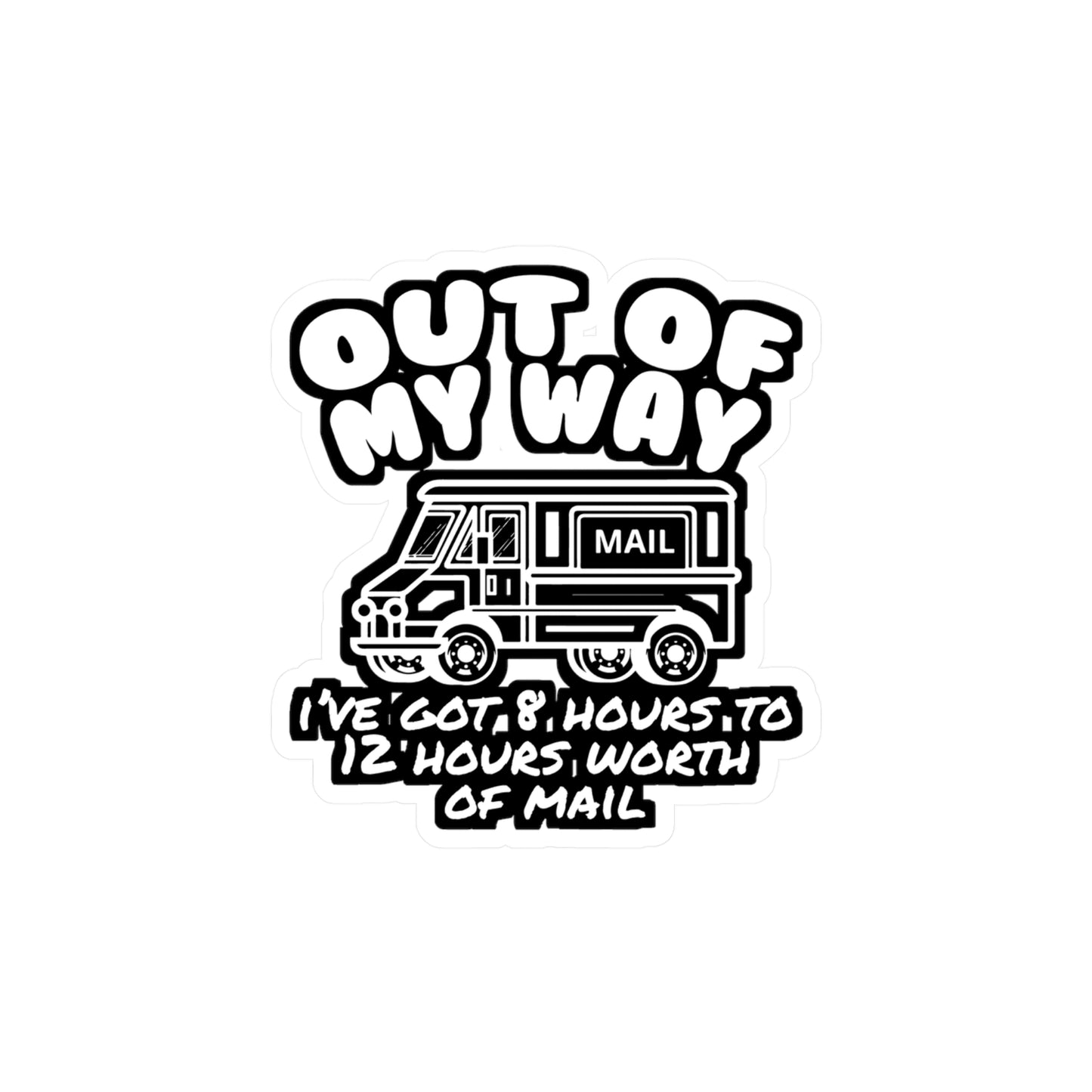 Postman Letterbox Postalworker - Postman Sticker for Laptop Sticker. Water Bottle Sticker, Vinyl Worker Decal - Postman Gift