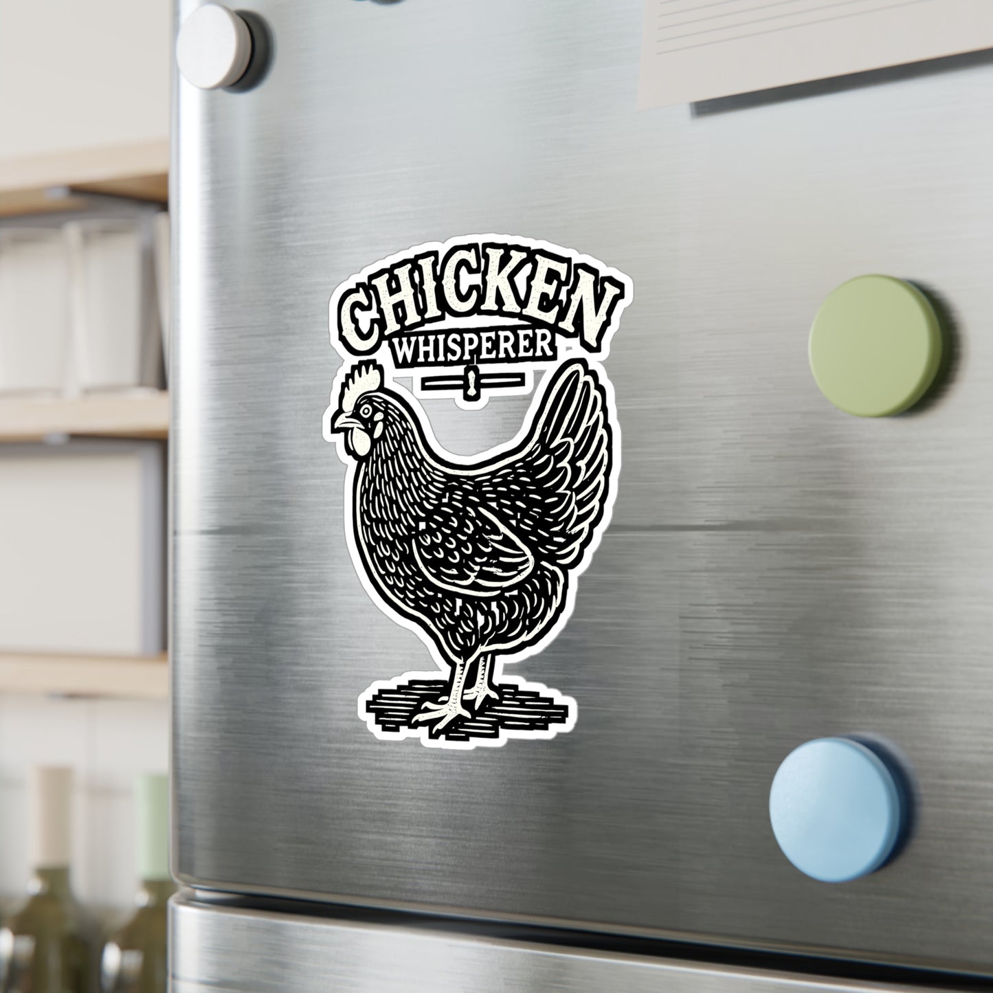 Chicken Whisperer – Vinyl Chicken Sticker for Car, Laptop, or Water Bottle | Rooster Decal, Funny Chicken Gift