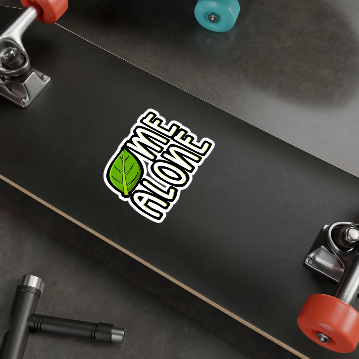 Leaf Me Alone - Leaf Sticker for Car Window Laptop Sticker. Water Bottle Sticker, Vinyl Gardening Decal, Greenhouse Sticker - Leaf Gift