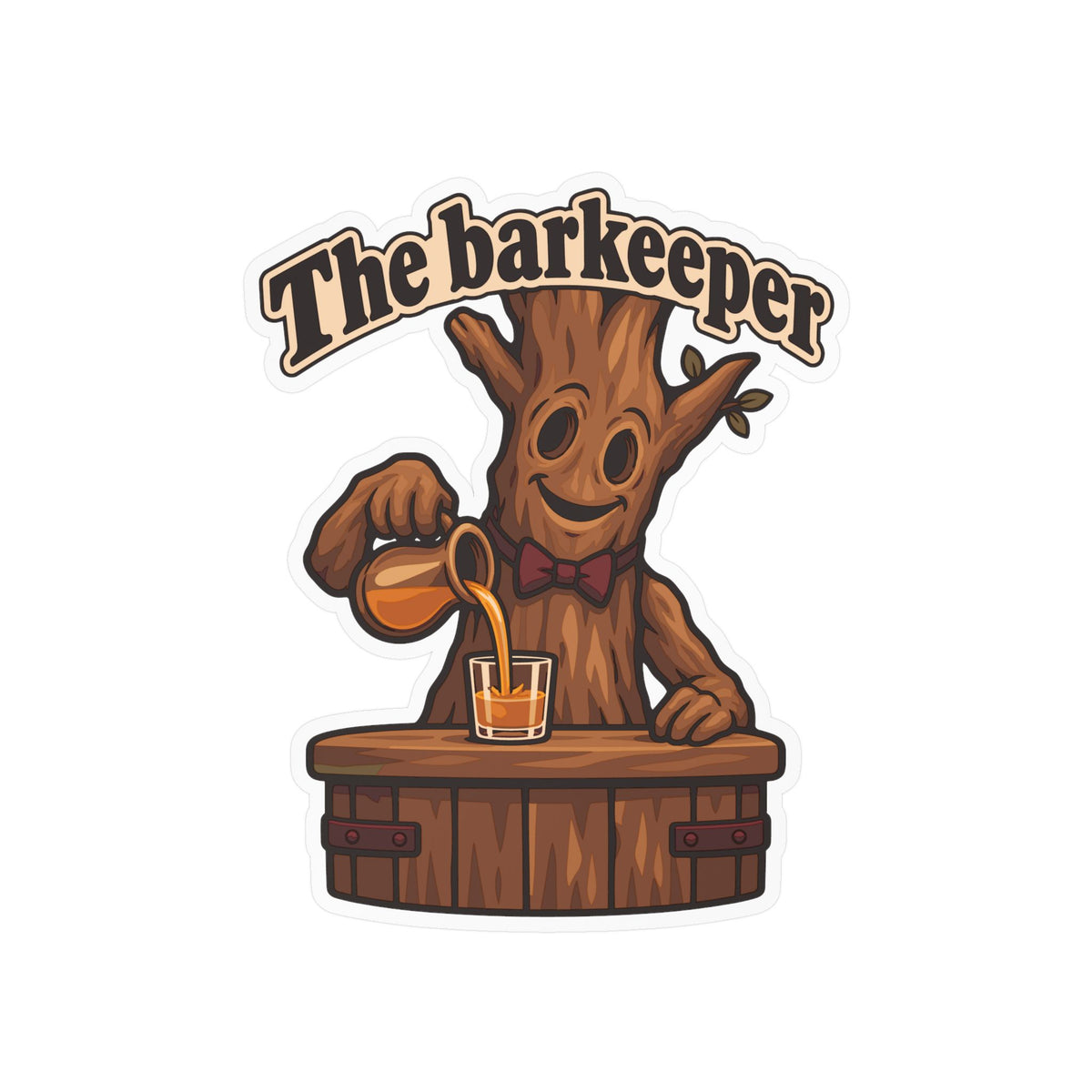 Tree Sticker The Barkeeper – Funny Branch Manager Design for a Tree Worker, Laptop and Water Bottle Decals
