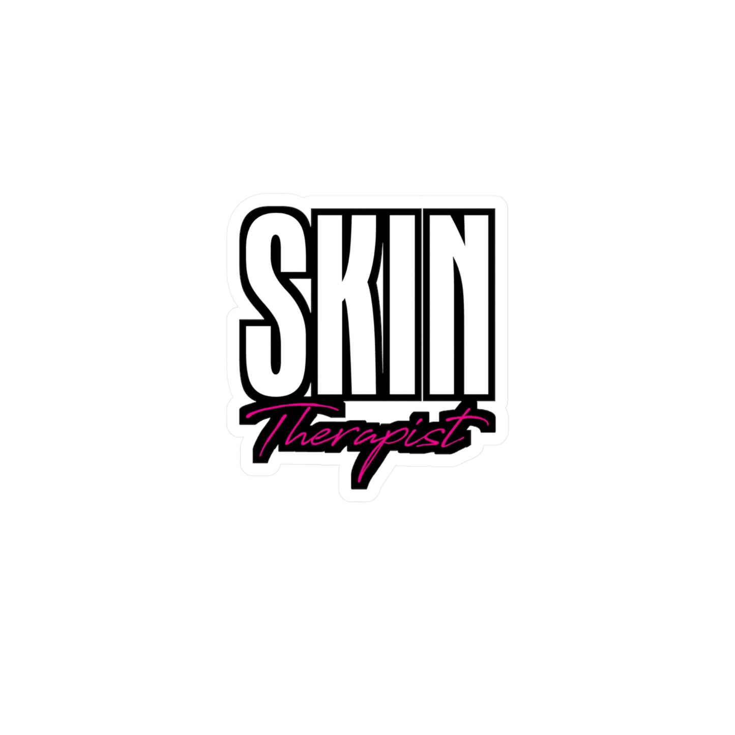 Skin Therapist - Makeup-artist Sticker for Laptop Sticker. Water Bottle Sticker, Vinyl Lashes Decal - Makeup-artist Gift