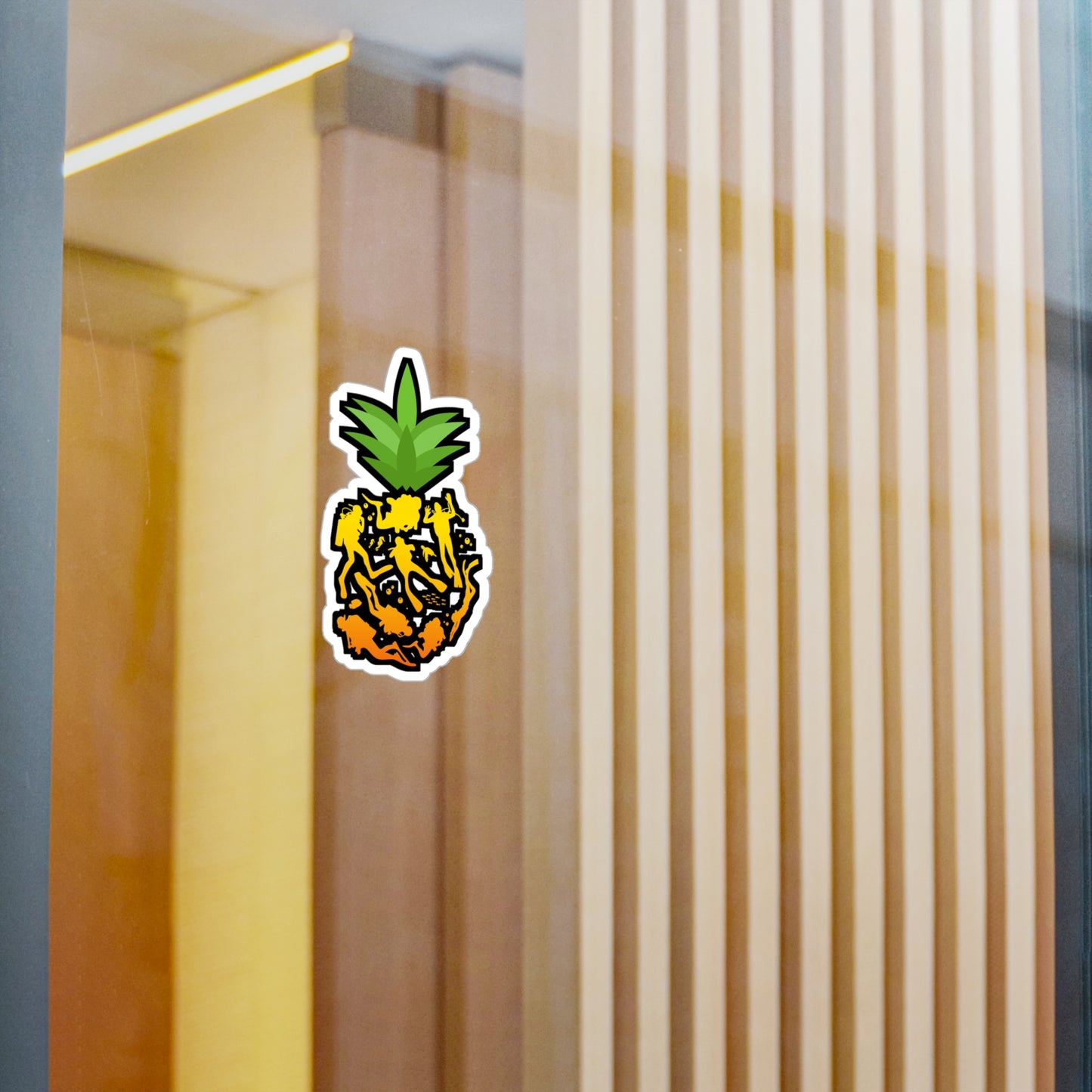 Pineapple Scuba Diver - Diver Sticker for Laptop Sticker. Water Bottle Sticker, Vinyl Scuba-diving Decal - Diver Gift