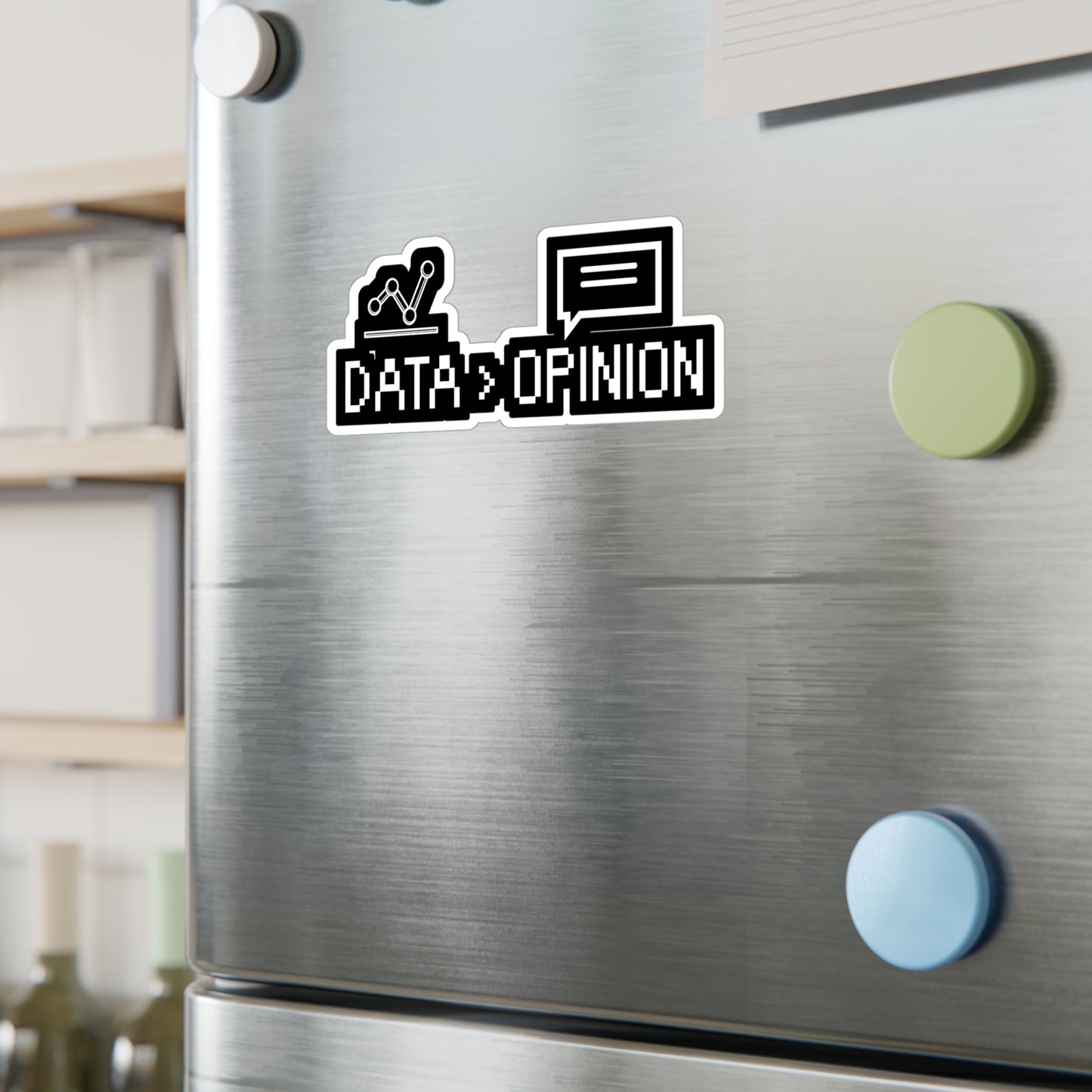 Data Opinion - Software developer Sticker for Wall, Laptop, Window, Truck, Car Software developer Gift Vinyl Computer Decal Sticker