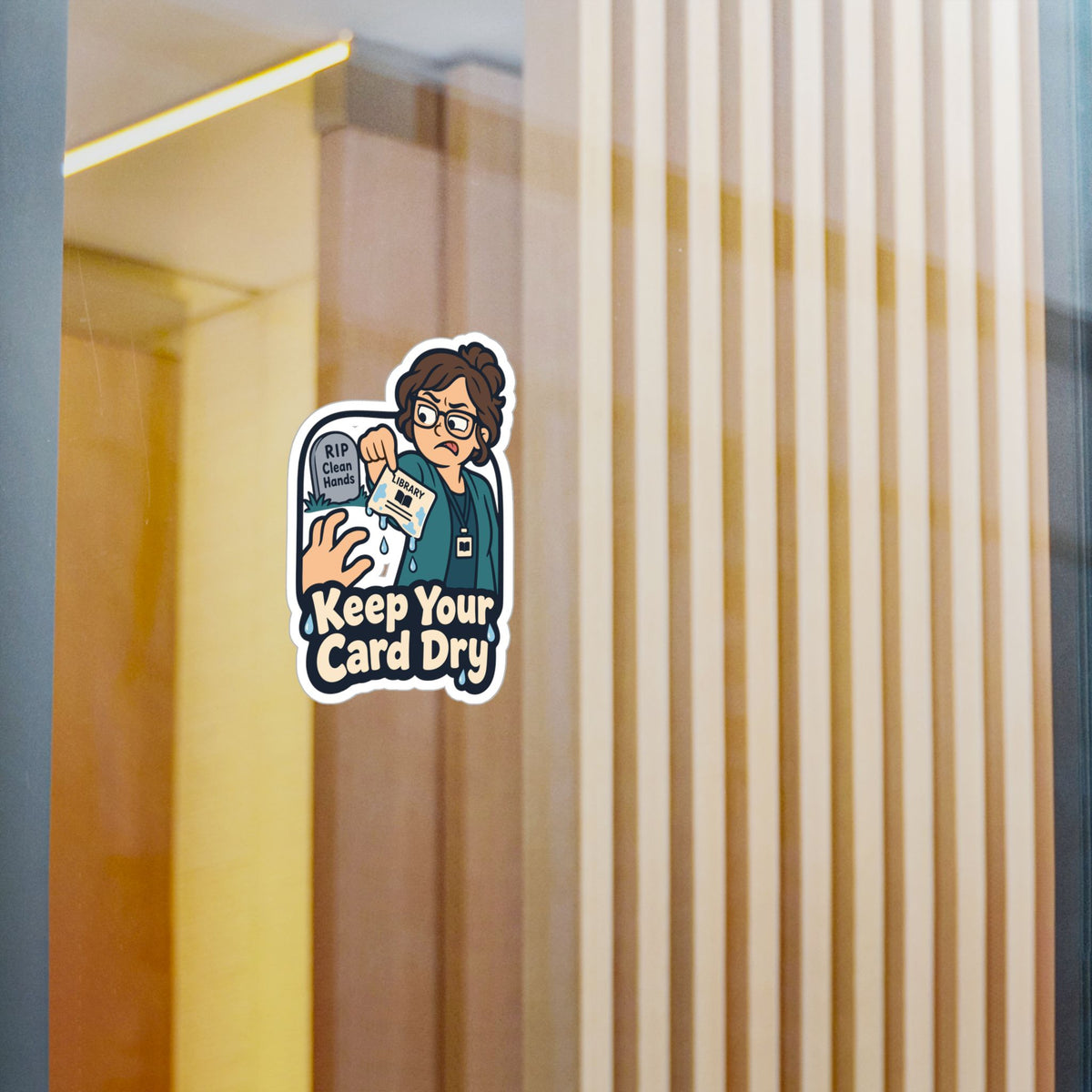 Librarian Sticker – Keep Your Card Dry, Fabulous Unicorn Decals with Magical Charm for Laptop or Water Bottle