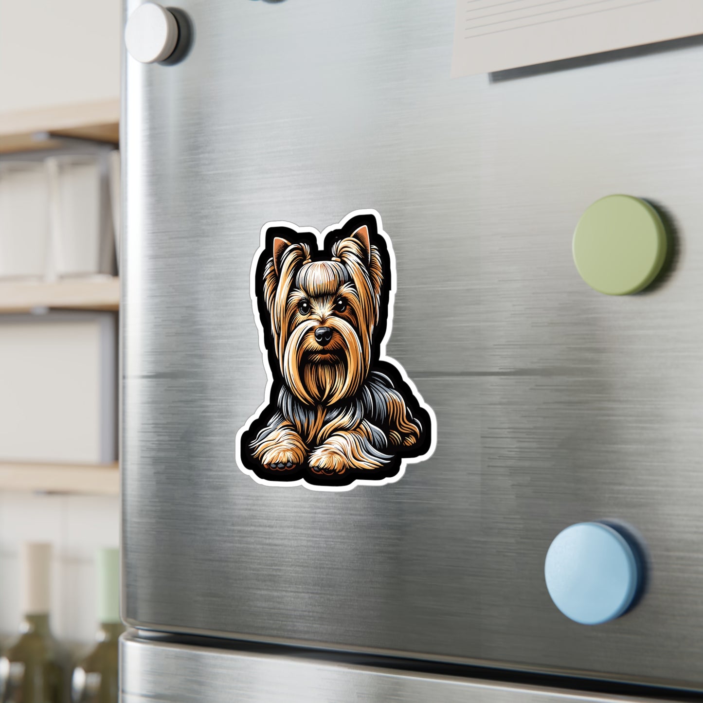 Yorkshire Terrier - Yorkshire Sticker for Car Window Laptop Sticker. Water Bottle Sticker, Vinyl Terrier Decal, Toy Sticker - Yorkshire Gift