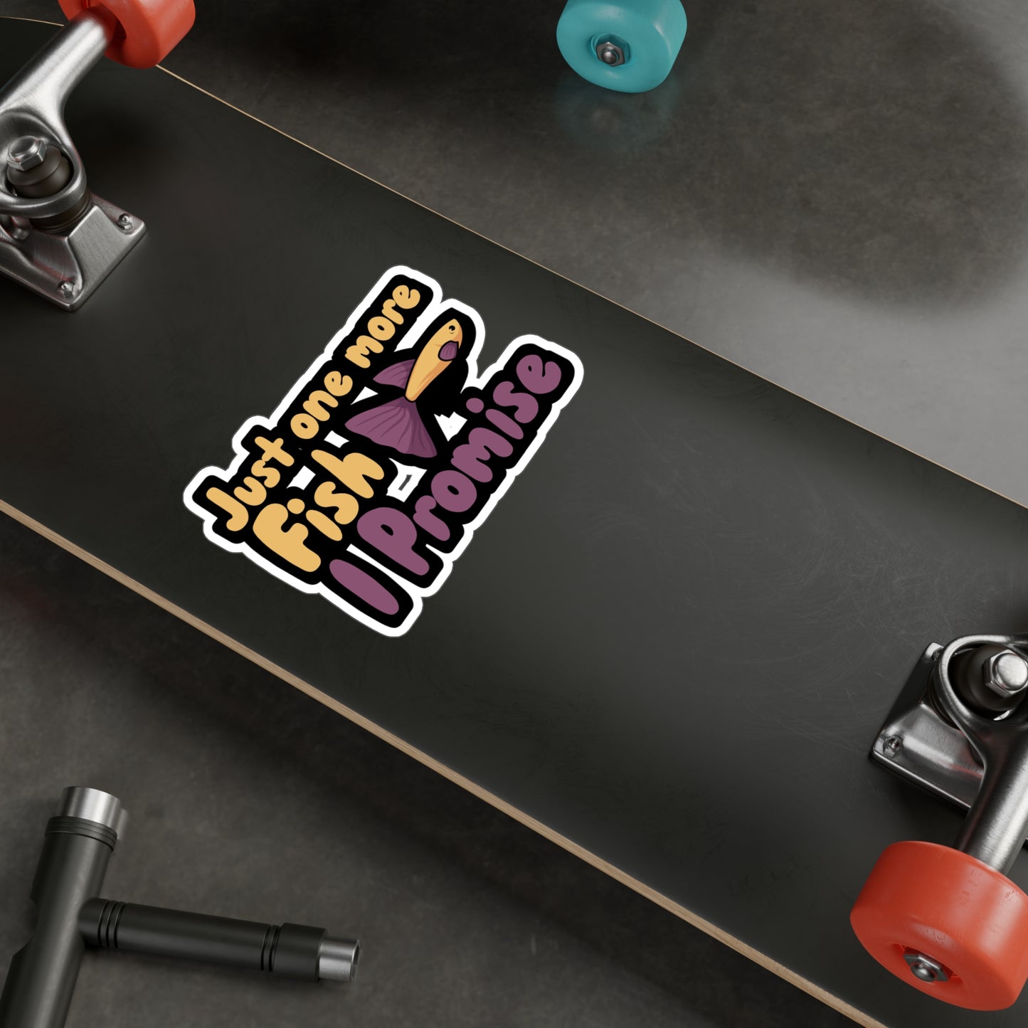 Just one more Fish i Promise - Aquarium Sticker for Wall, Laptop, Window, Truck, Car Aquarium Gift Vinyl Aquariums Decal Sticker