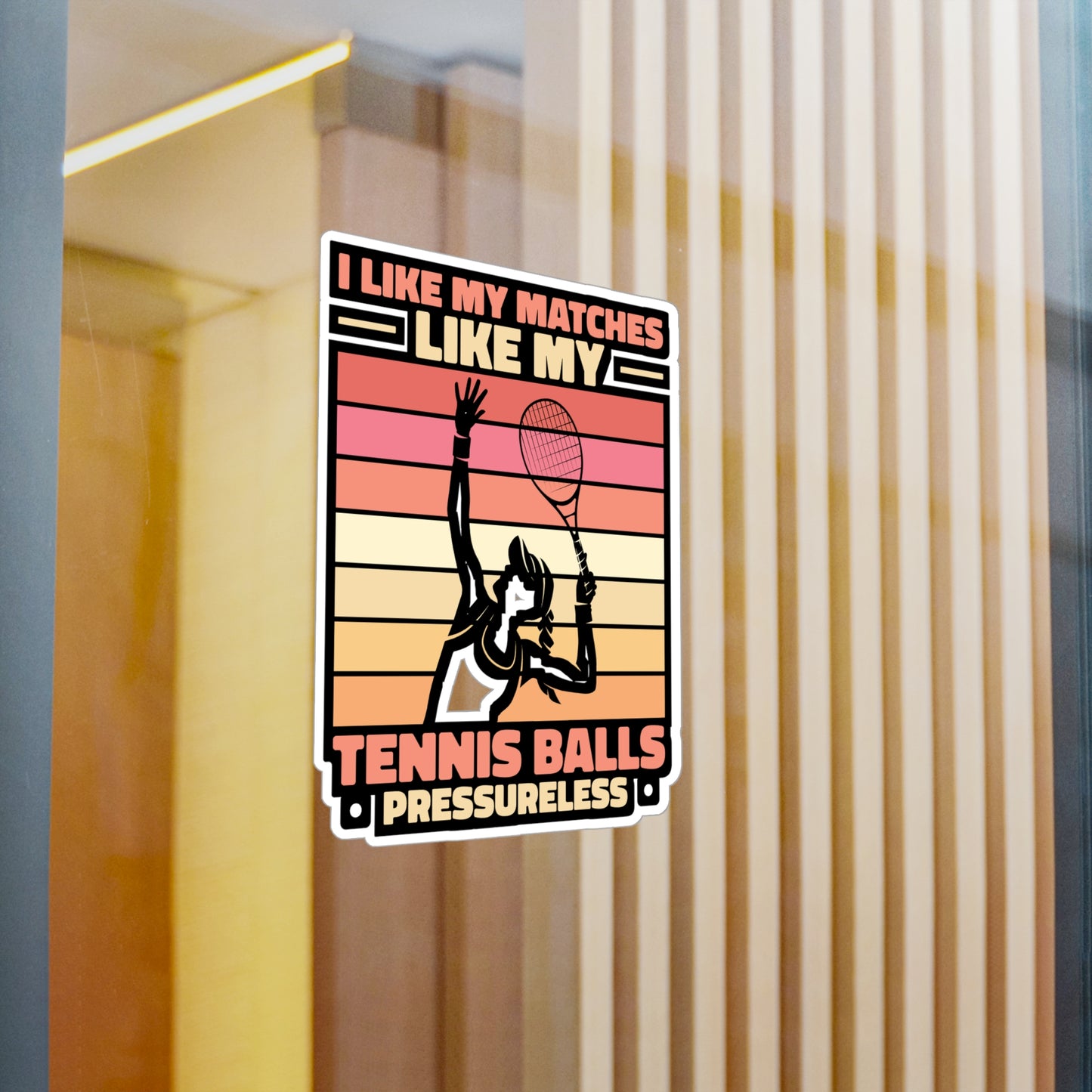 I Like My Matches - Padel Sticker for Laptop Sticker. Water Bottle Sticker, Vinyl Padel court Decal - Padel Gift