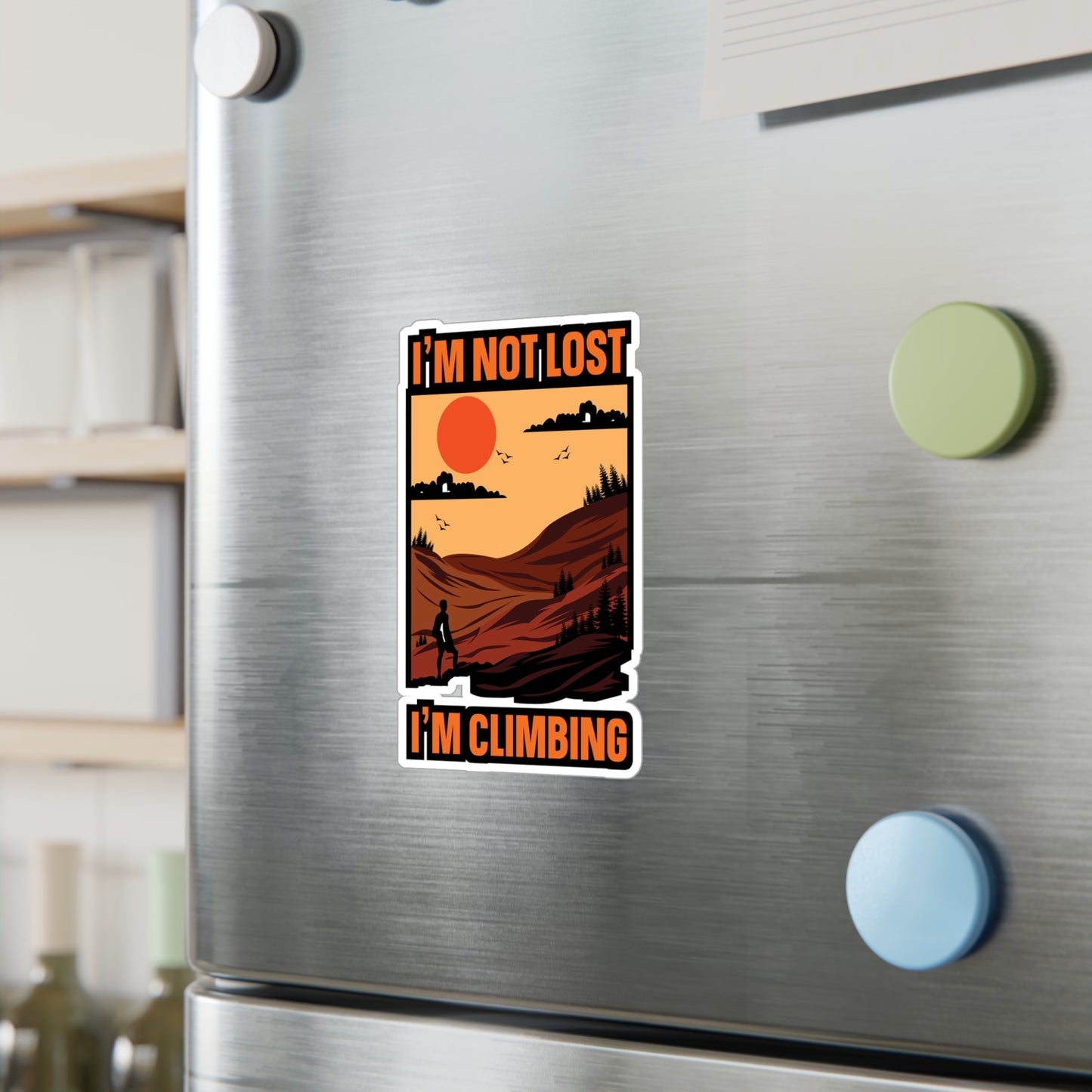 Rock Climbing Mountain Climber Bouldering  - Climbing Sticker for Laptop Sticker. Water Bottle Sticker, Vinyl Climber Decal - Climbing Gift
