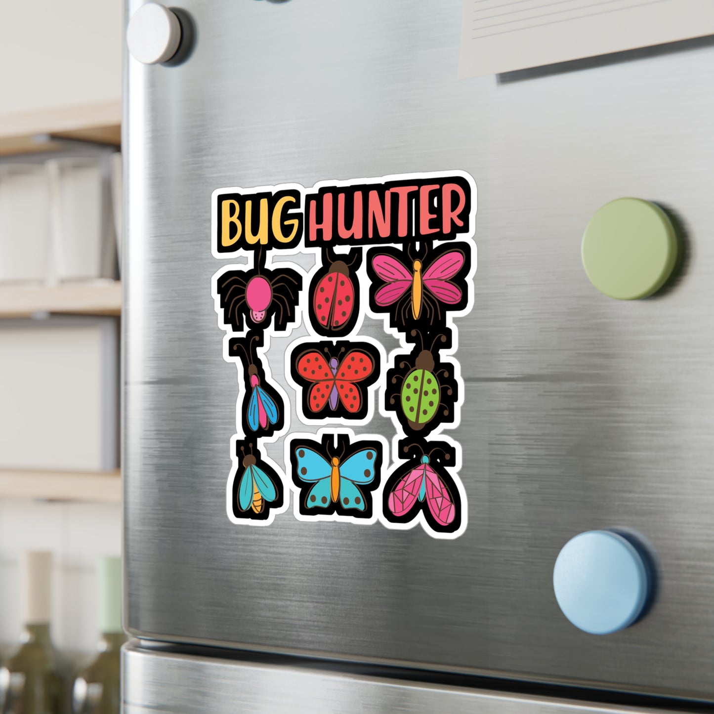 Bug Hunter - Biologist Sticker for Car Window Laptop Sticker. Water Bottle Sticker, Vinyl Biology Decal, Science Sticker - Biologist Gift