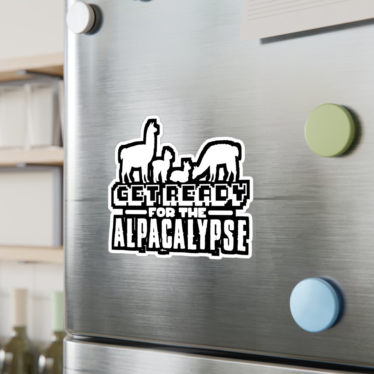 Get Ready for The Alpacalypse - Alpaca Sticker for Laptop Sticker. Water Bottle Sticker, Vinyl Alpacas Decal - Alpaca Gift