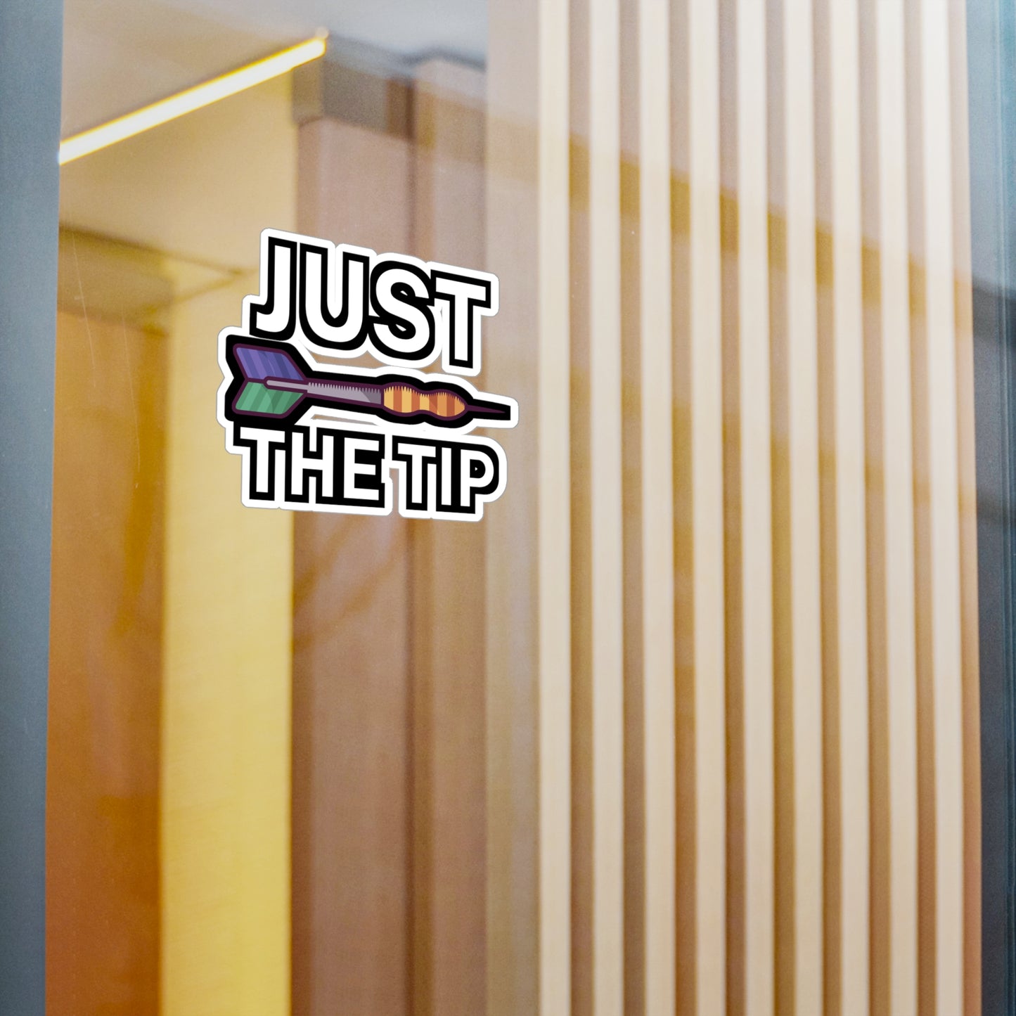 Just the tip - Darts Sticker for Wall, Laptop, Window, Truck, Car Darts Gift Vinyl Darts Decal Sticker