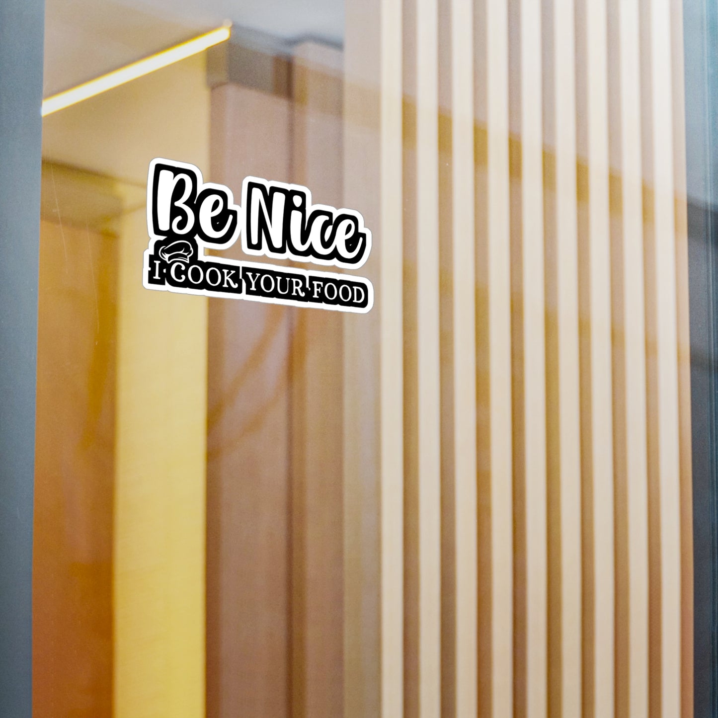 Be Nice I Cook Your Food | Lunch lady Sticker | Lunch Decals | School Laptop Sticker | Lunch lady Gift | Lunch Gift