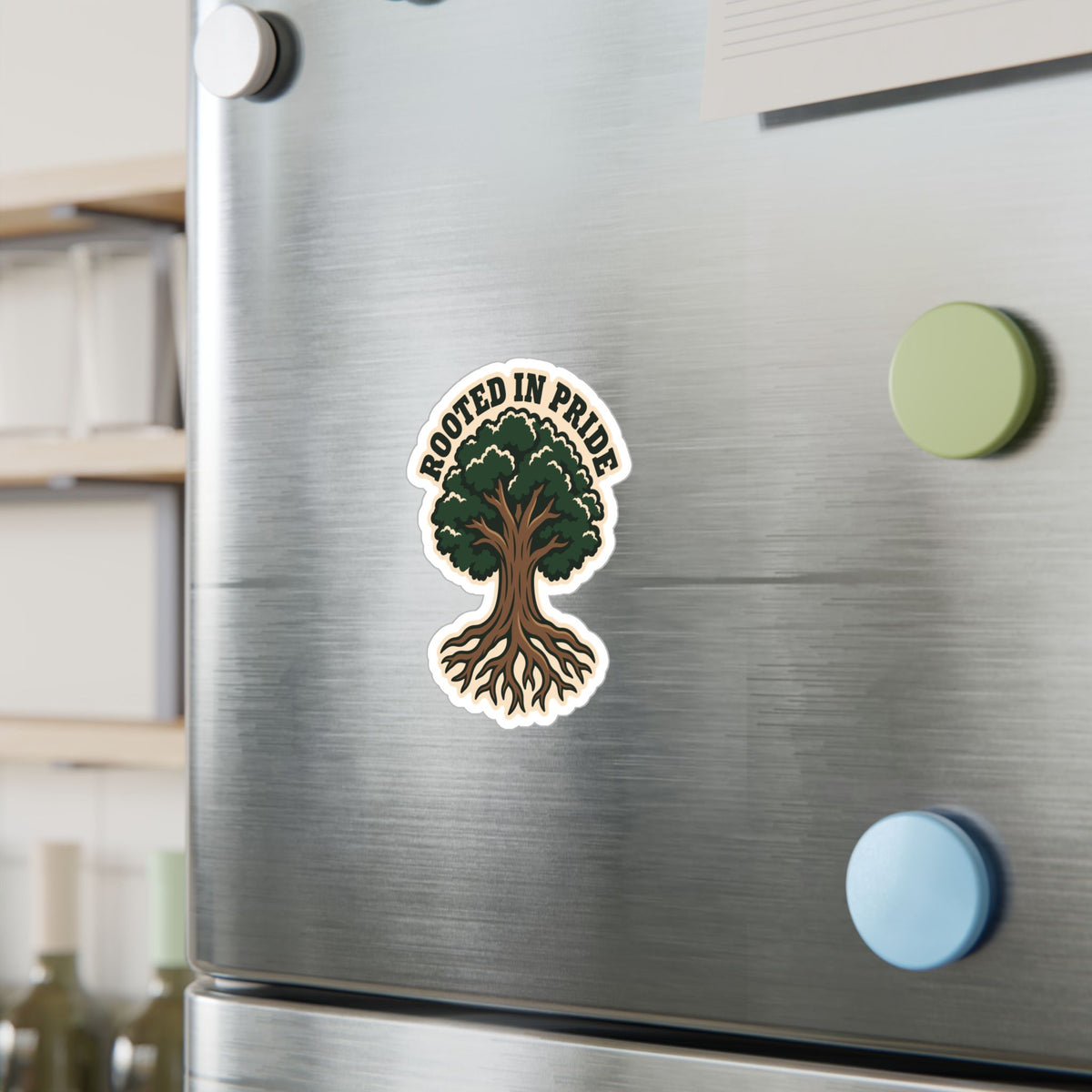 Tree Sticker - Rooted in Pride Design, Tree Worker and Branch Manager Decals for Laptop or Water Bottle