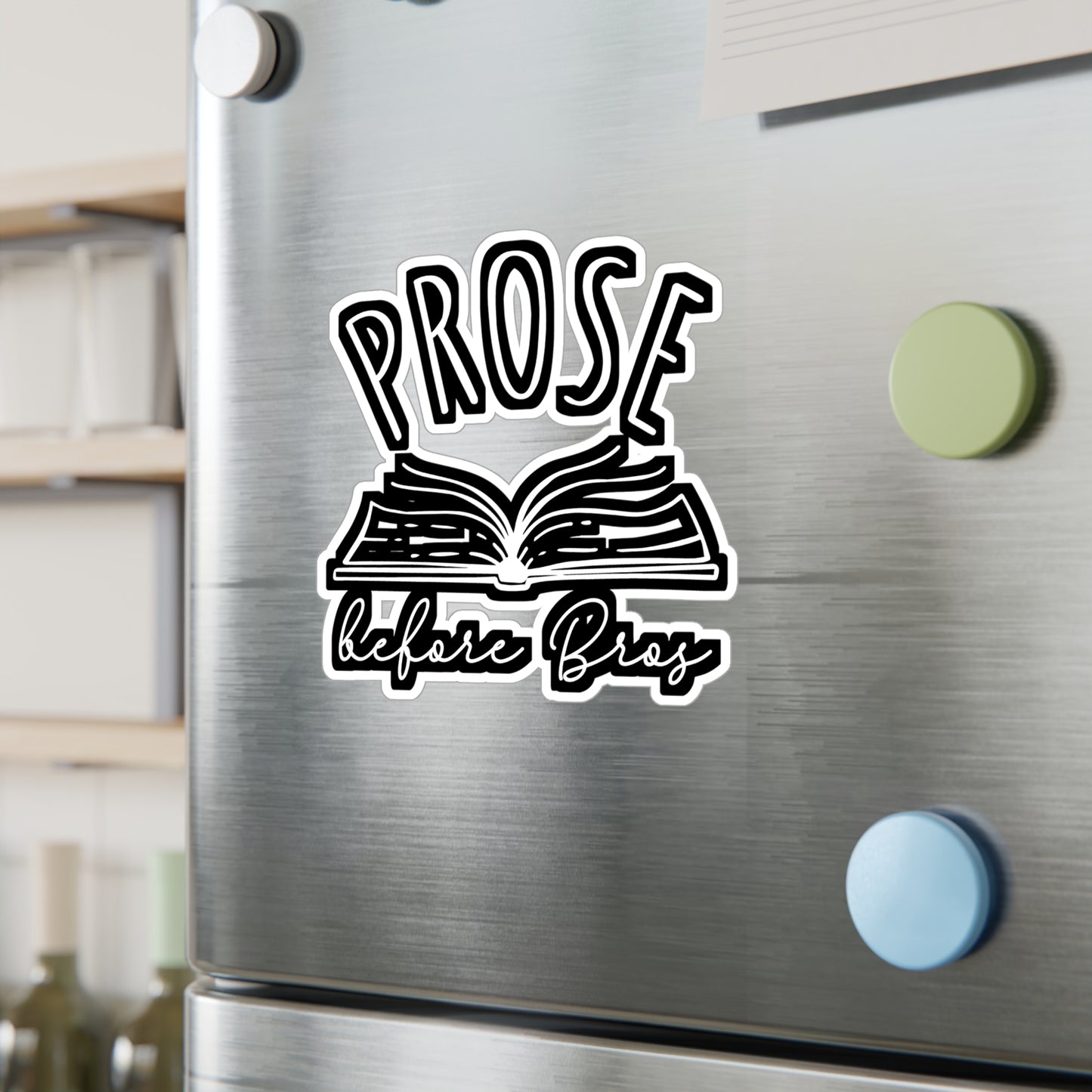 Prose Before Bros | Reading Sticker | Day Decals | Book Laptop Sticker | Reading Gift | Day Gift