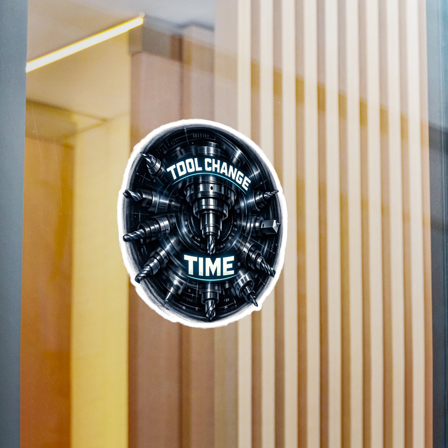 Machinist Sticker Tool Change Time CNC Machining Numerically Inspired Vinyl Decals Waterproof for Laptop Water Bottle
