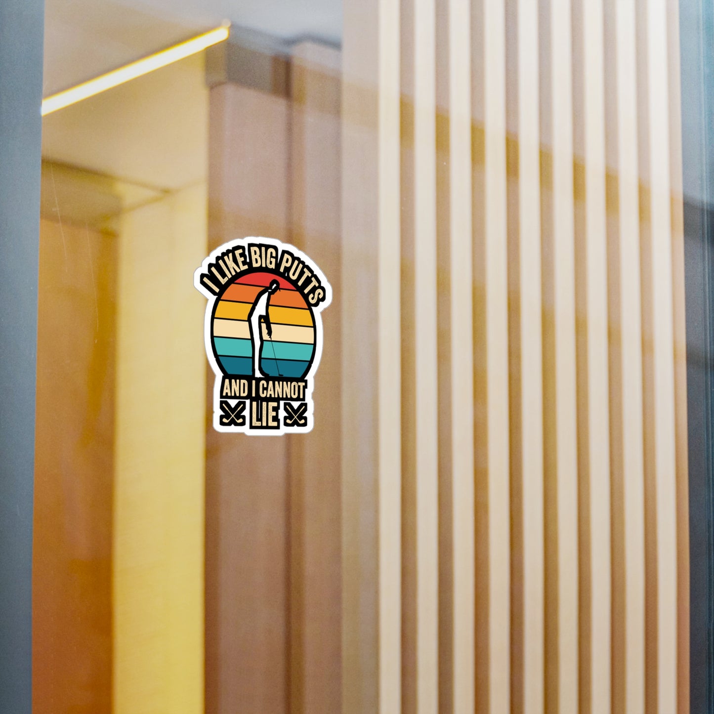 I Like Big Putts - Golf Sticker for Car Window Laptop Sticker. Water Bottle Sticker, Vinyl Golfing Decal, Golfer Sticker - Golf Gift