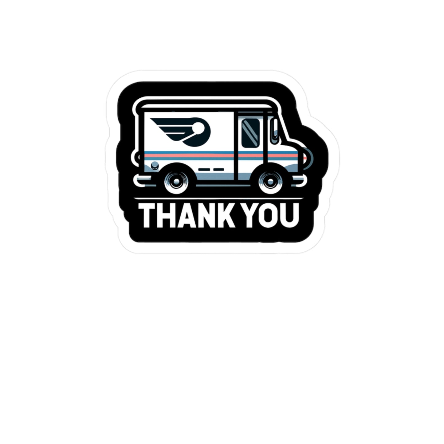 Thank You - Postal worker Sticker for Laptop Sticker. Water Bottle Sticker, Vinyl Funny postal worker Decal - Postal worker Gift