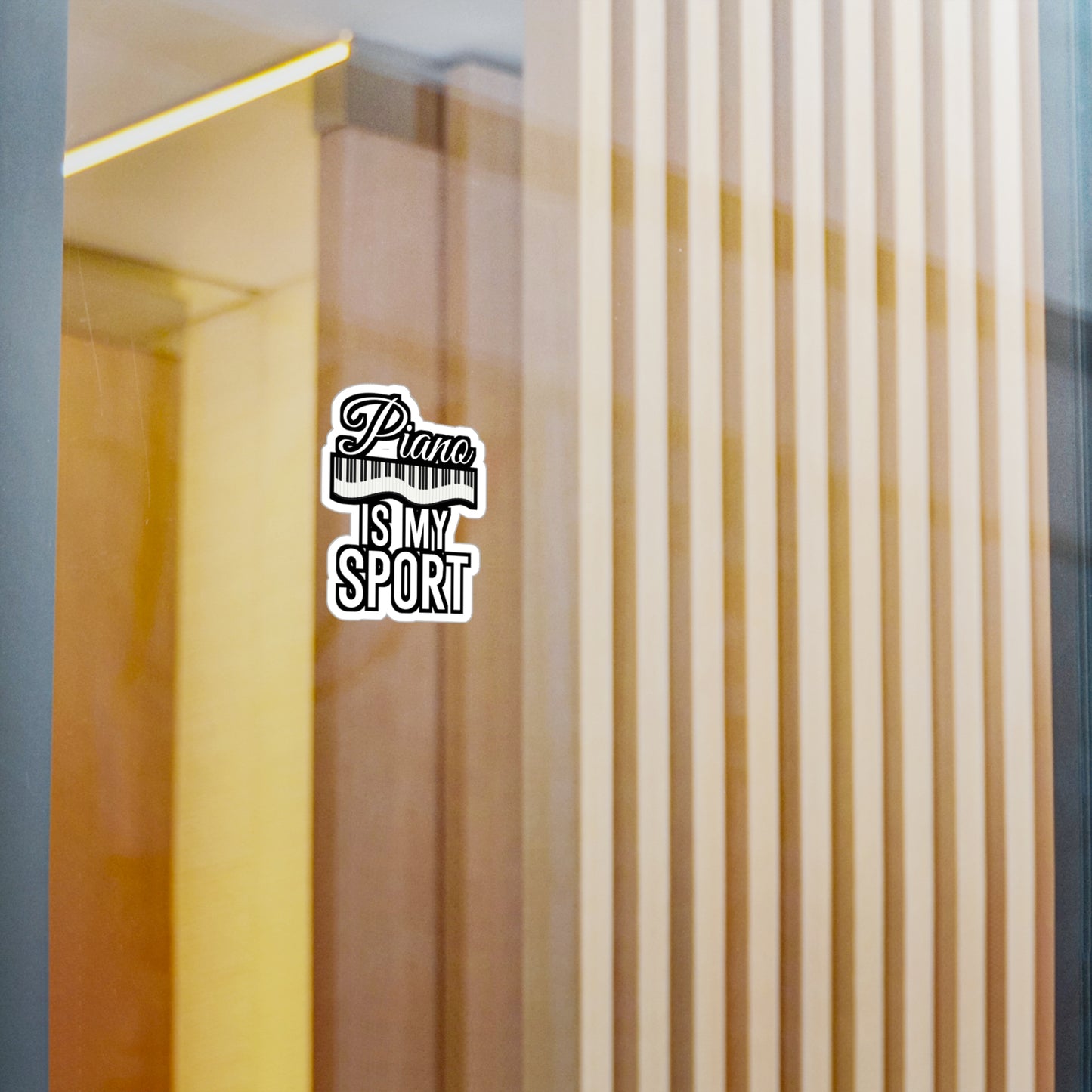 Piano is my Sport - Drums Sticker for Wall, Laptop, Window, Truck, Car Drums Gift Vinyl Drummer Decal Sticker