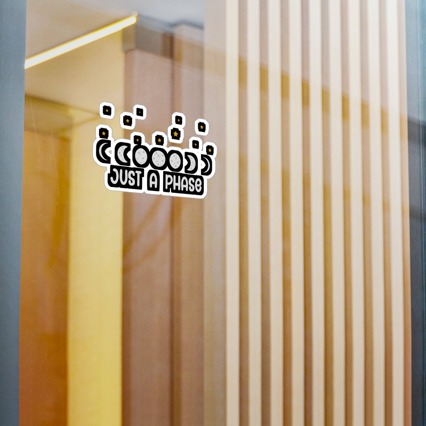 Just A Phase - Astronaut Sticker for Wall, Laptop, Window, Truck, Car Astronaut Gift Vinyl Asteroid Decal Sticker